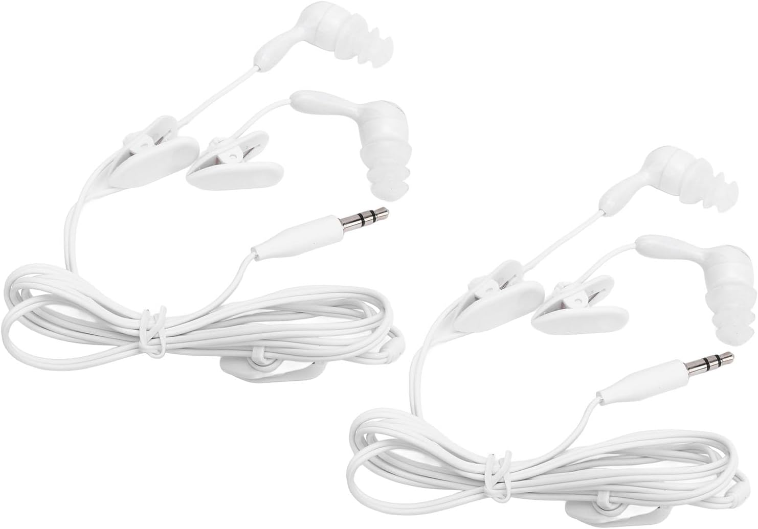 2 Pcs Weatherproof Headphones with Noise Isolation, IP68 Rated Wired Earphones for Mp3 Player, Phone and Tablet, Clear Sound Quality image number 2