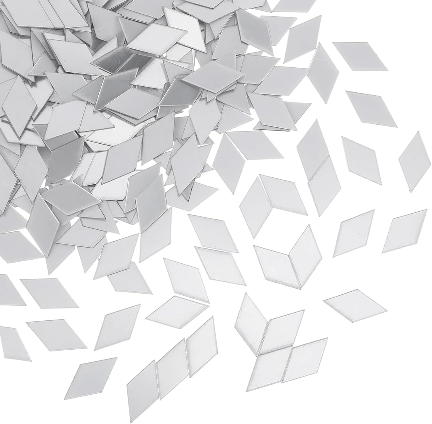 Ksngtixe 200PCS Self-Adhesive Mirror Tiles - DIY Decorative Mirror Squares for Disco Ball, Wall Art, Home Decor & Craft Projects, 1Cm Sticky Back Mosaic Pieces image number 6