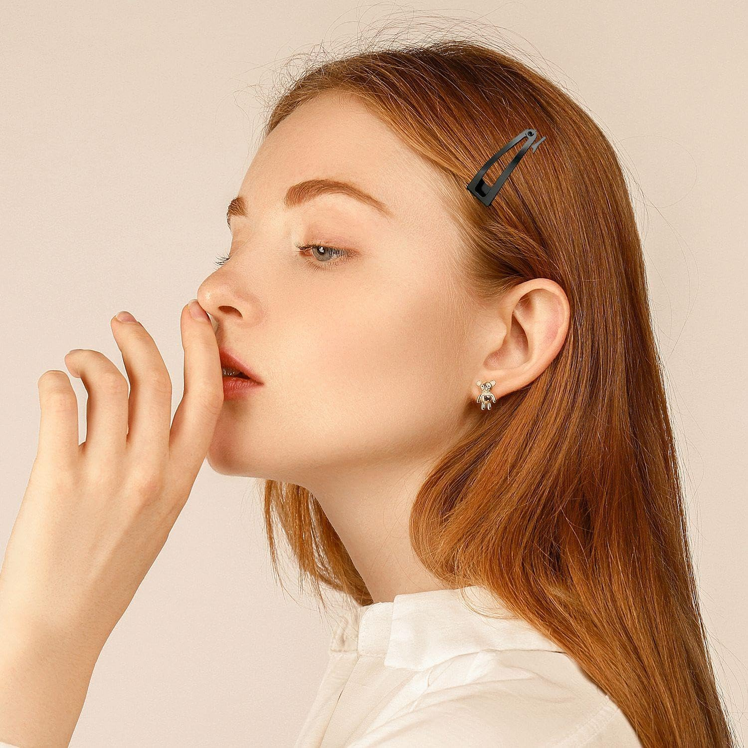 26 Hair Pins for Snap Button, Simple Side Hair Pins, Fashionable and Versatile Hair Accessories, Metal Hair Tray Tools, Hairstyle Accessories image number 3