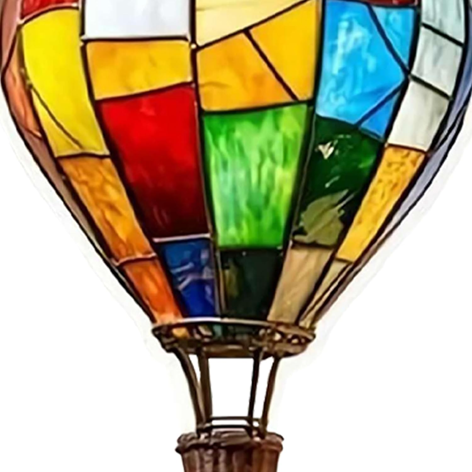 Solar Hot Air Balloon Lantern,Outdoor Flickering Flame Lamp | Decorative Weather-Resistant Hangable Lantern for Yard Porch Patio Wedding Birthday Halloween Christmas image number 6