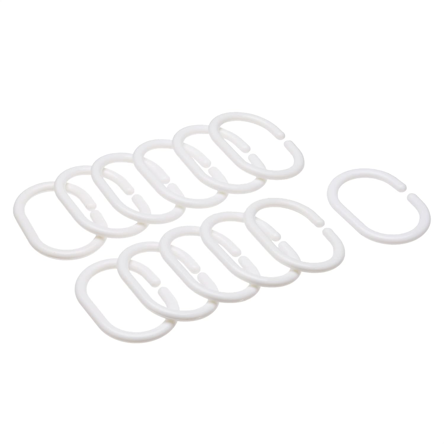 Amazon Basics Fabric Shower Curtain with Grommets and Hooks, 183 X 183 Cm, Blue Ombre Chevron - Gray Stripe image number 3