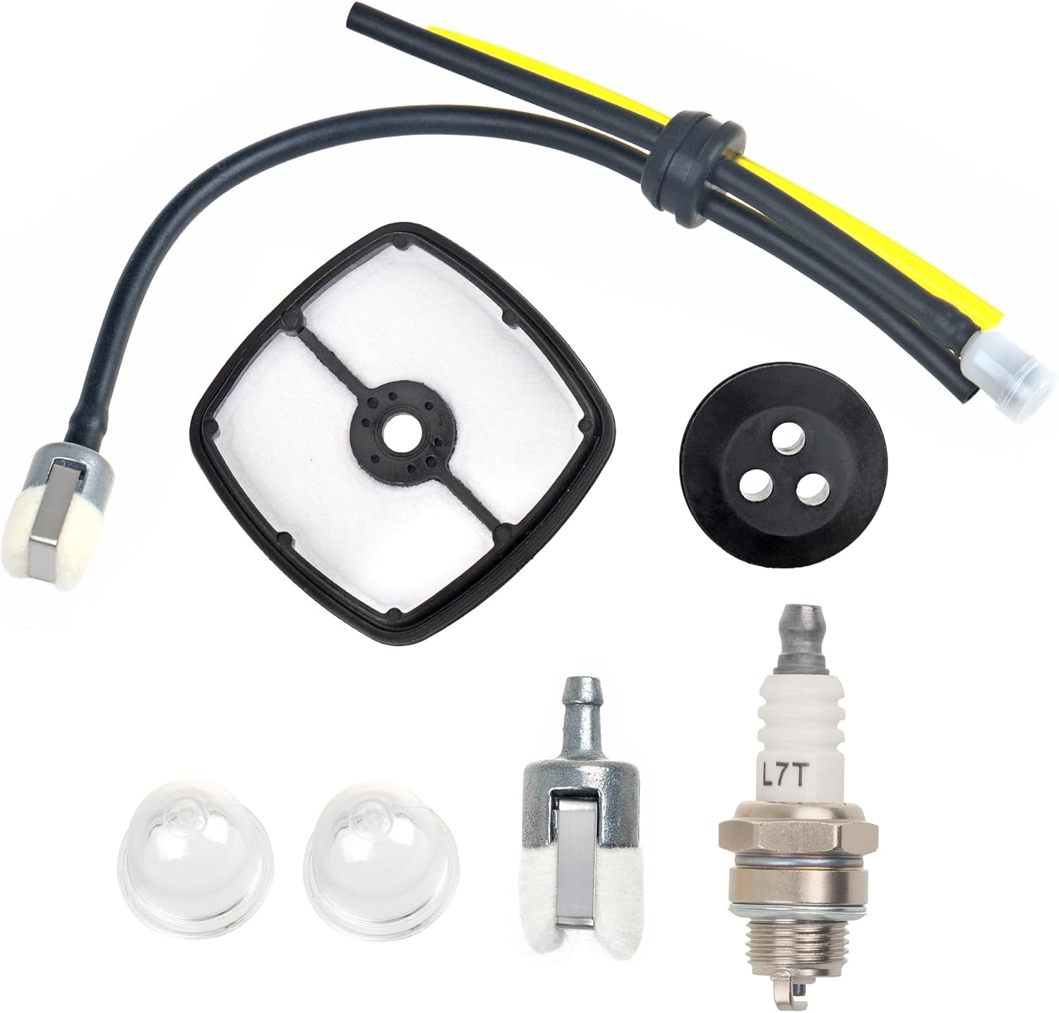 SRM 225 Tune up Kit, Replacement Parts Fit for Echo Weed Eater, Leaf Blower, String Trimmer SRM-210, SRM-230, PAS-225, PB-250LN, Includes Air Filter, Fuel Line, Spark Plug, Primer Bulb, Fuel Filter image number 4