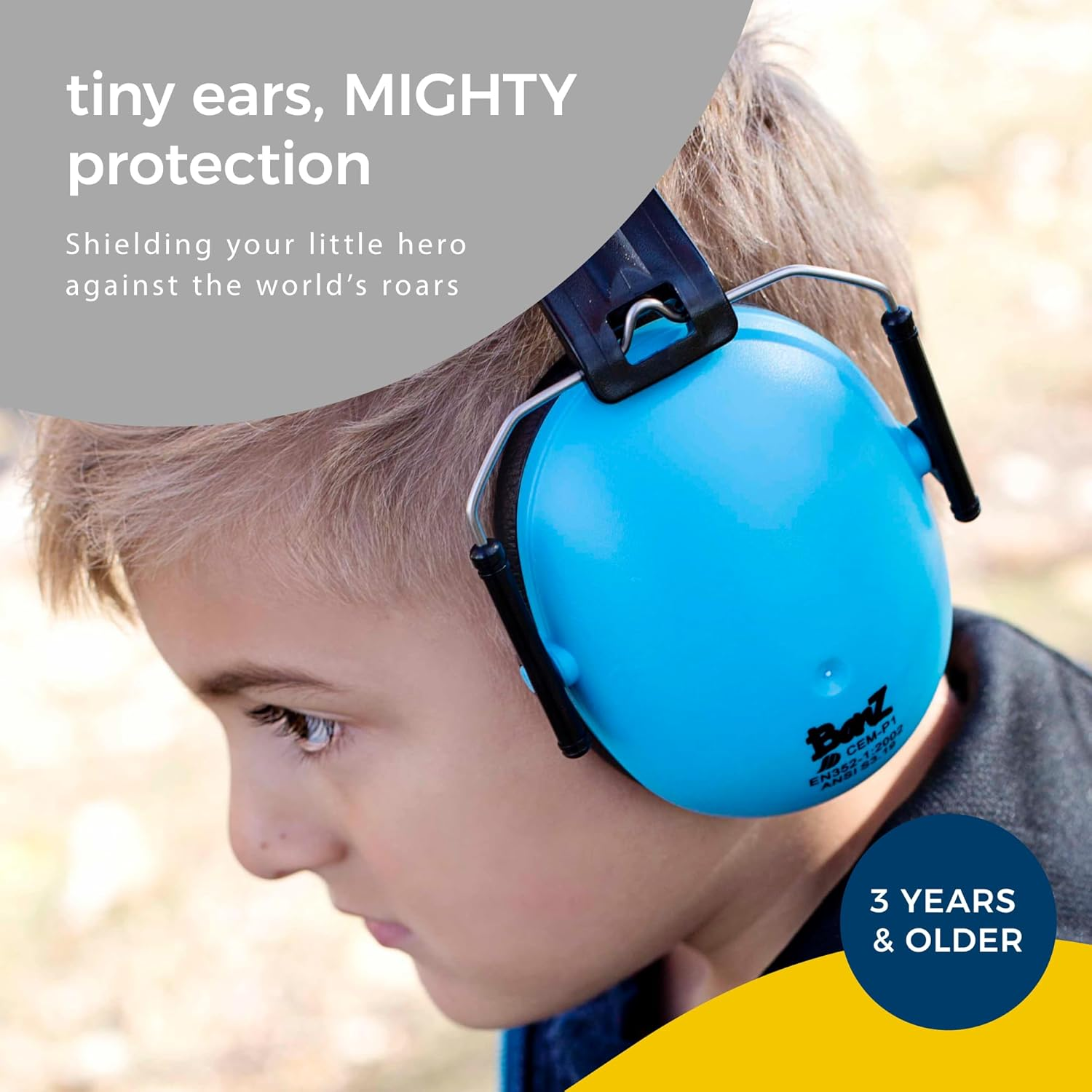Banz Baby Banz Earbanz Kids Hearing Protection, Blue - Blue image number 3