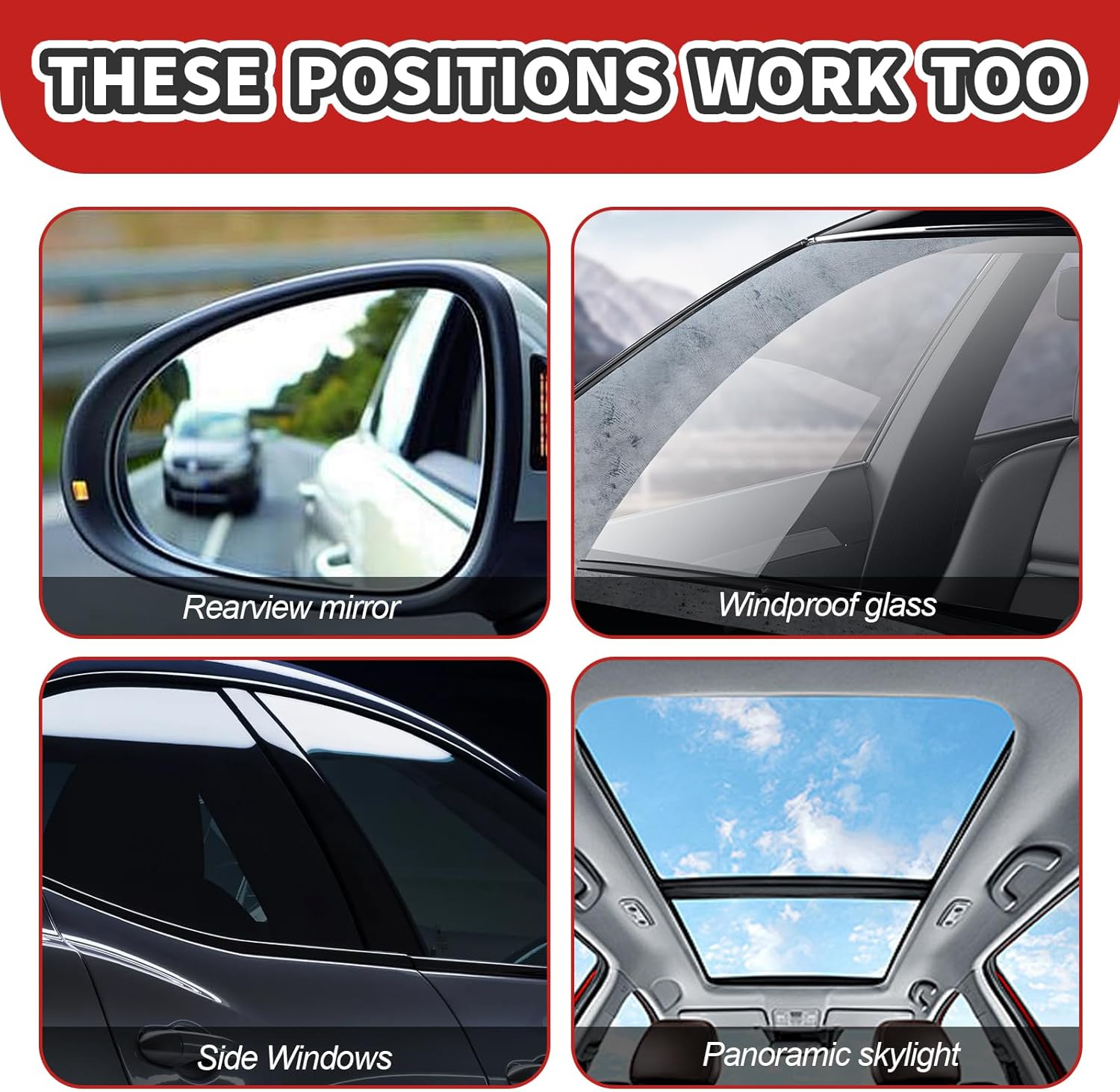 Automotive Oil Film Cleaning Brush, Oil Film Remover for Car Window, Windshield Oil Film Cleaner, Can Improve the Clarity and Visibility of Glass (4.05 Oz)