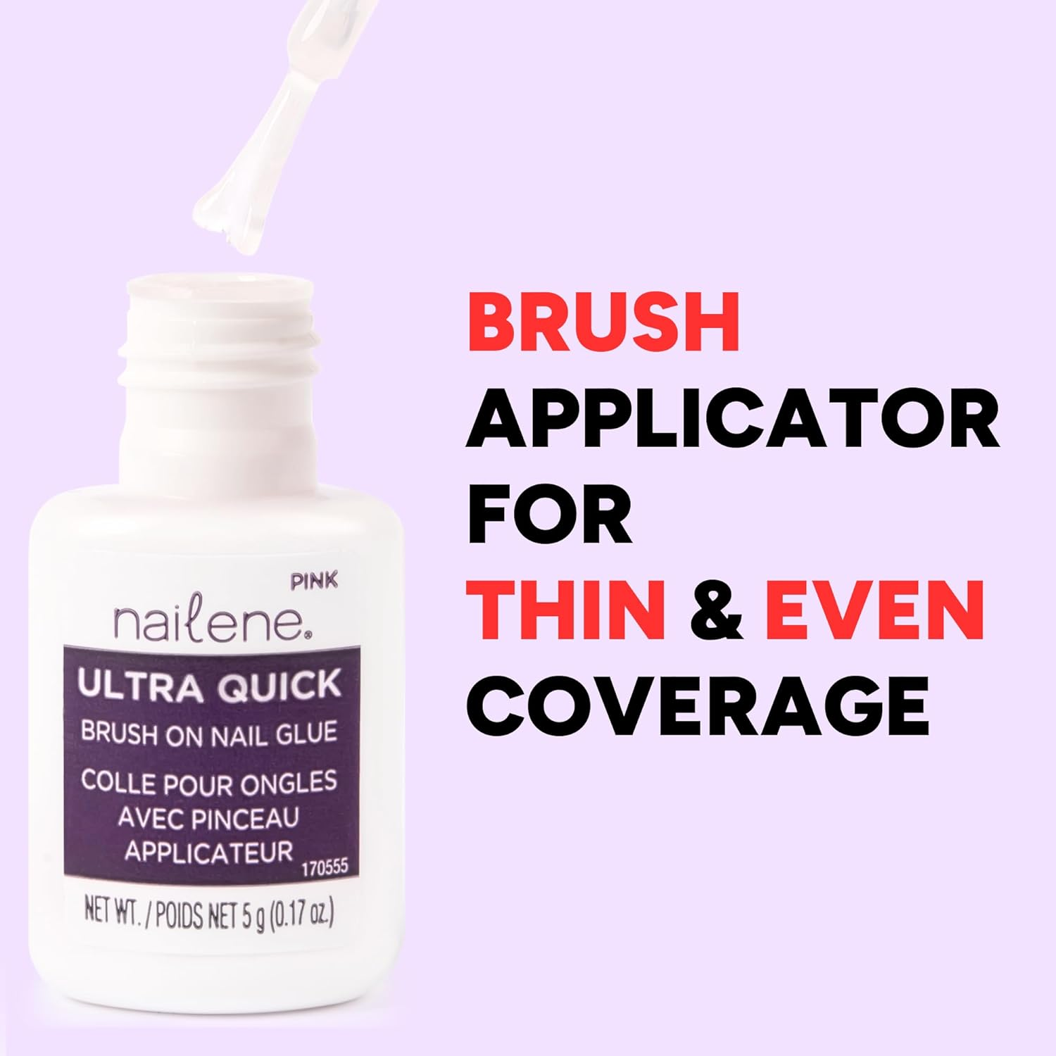 Nailene Ultra Quick 5G Brush on Glue Pink image number 4