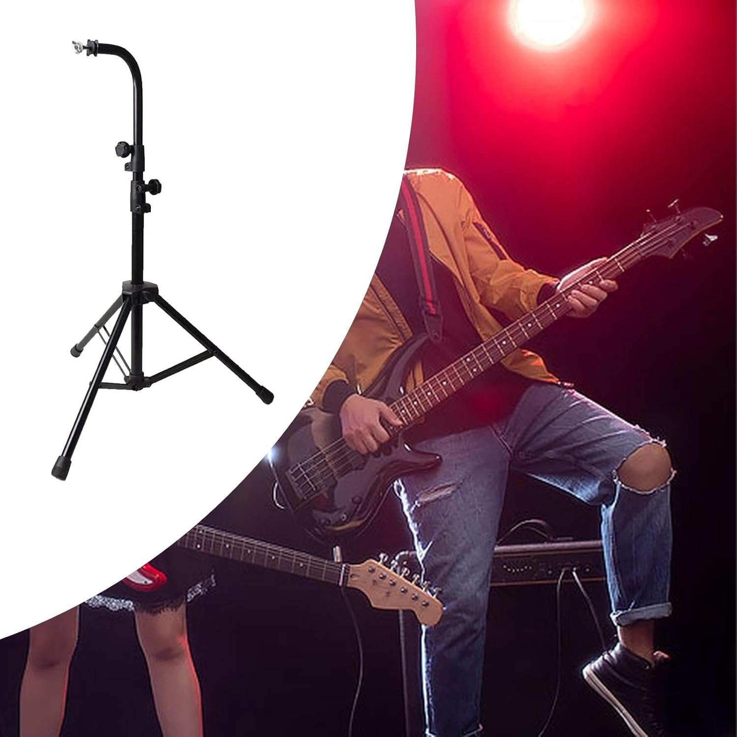 Junzhehub Bar Chimes Tripod Stand Stable Musical Chimes Stand for Practice Performance image number 1