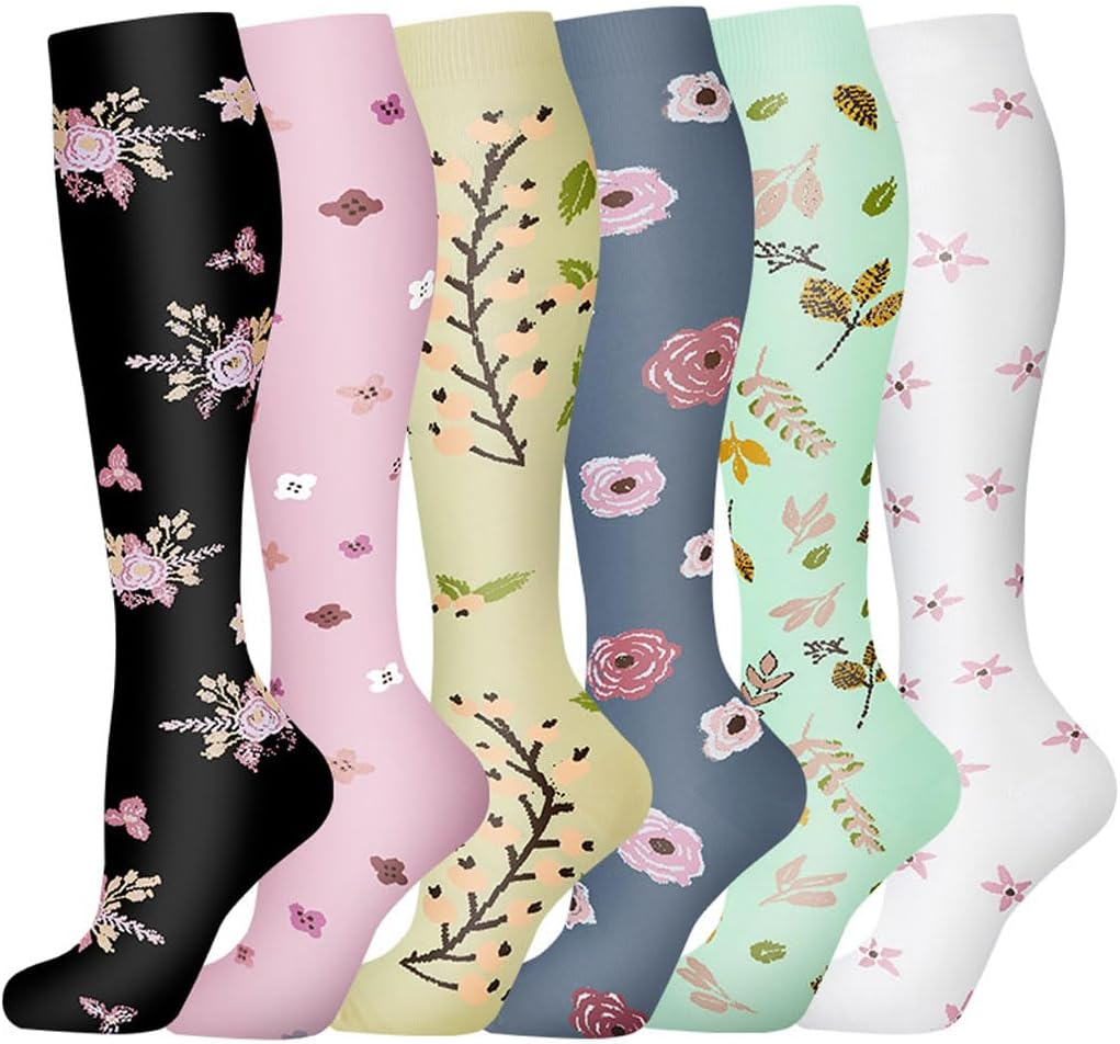 Nylon Compression Socks for Men Women Compression Stocking Best Support for Athletic Travel,Running,Cycling image number 7