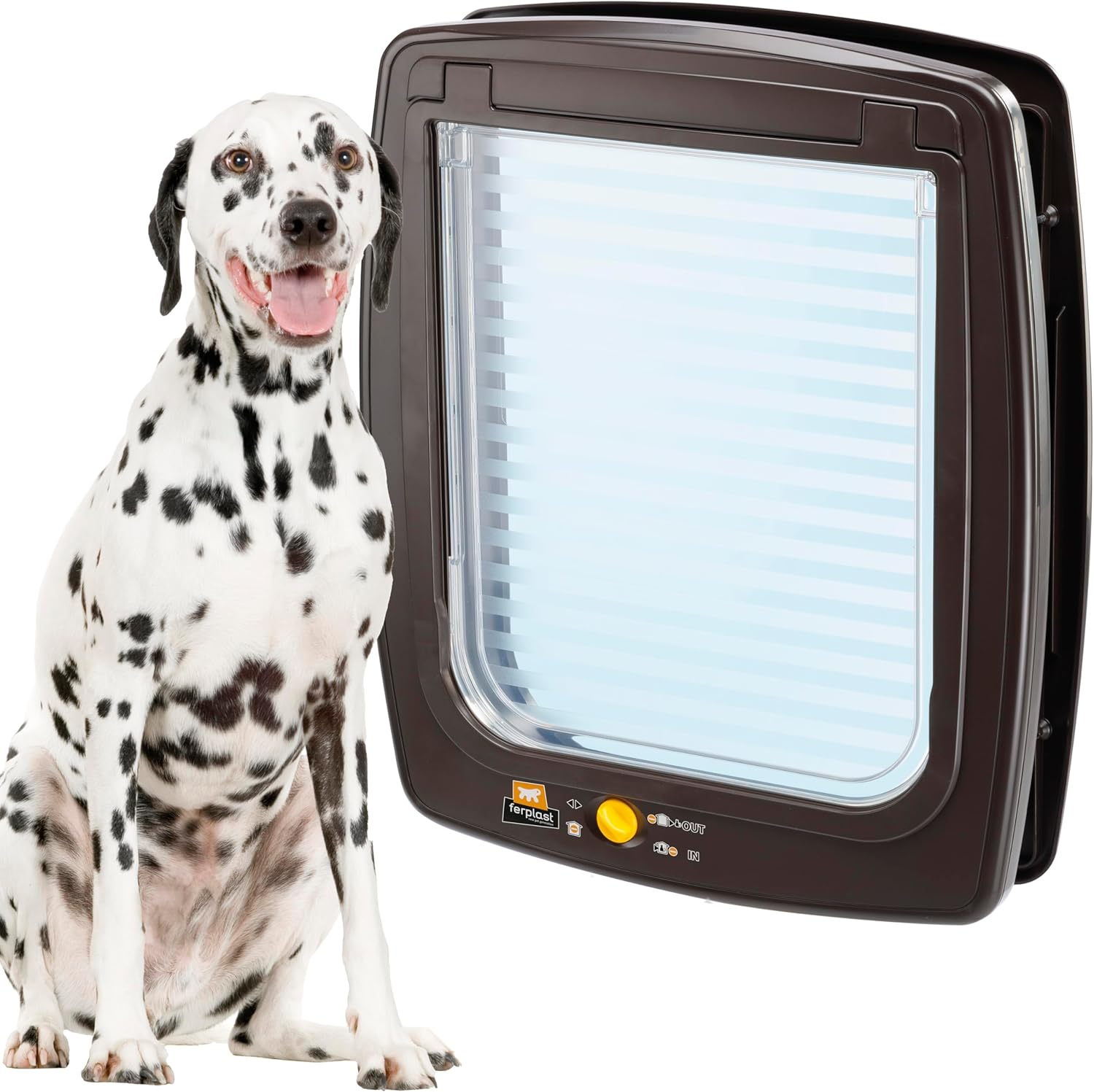 Swing 3 Cat/Small Dog Doors 4 Way Control, Brown image number 6