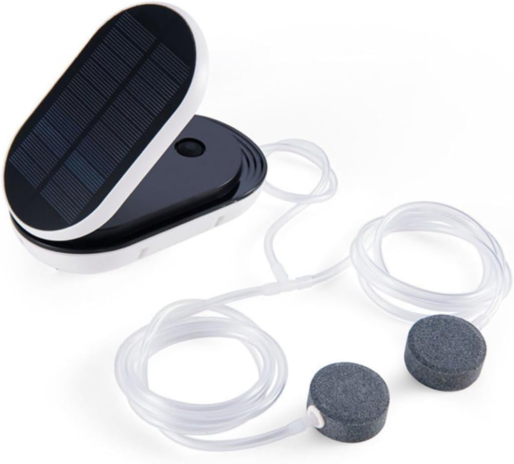 Solar Oxygen Aerator with Pure Copper Core and Built Lithium Battery Portable Aeration Pump for Outdoor Fish Tanks and Aquariums Low Noise Sun Powered Oxygenation Tool for Garden image number 2