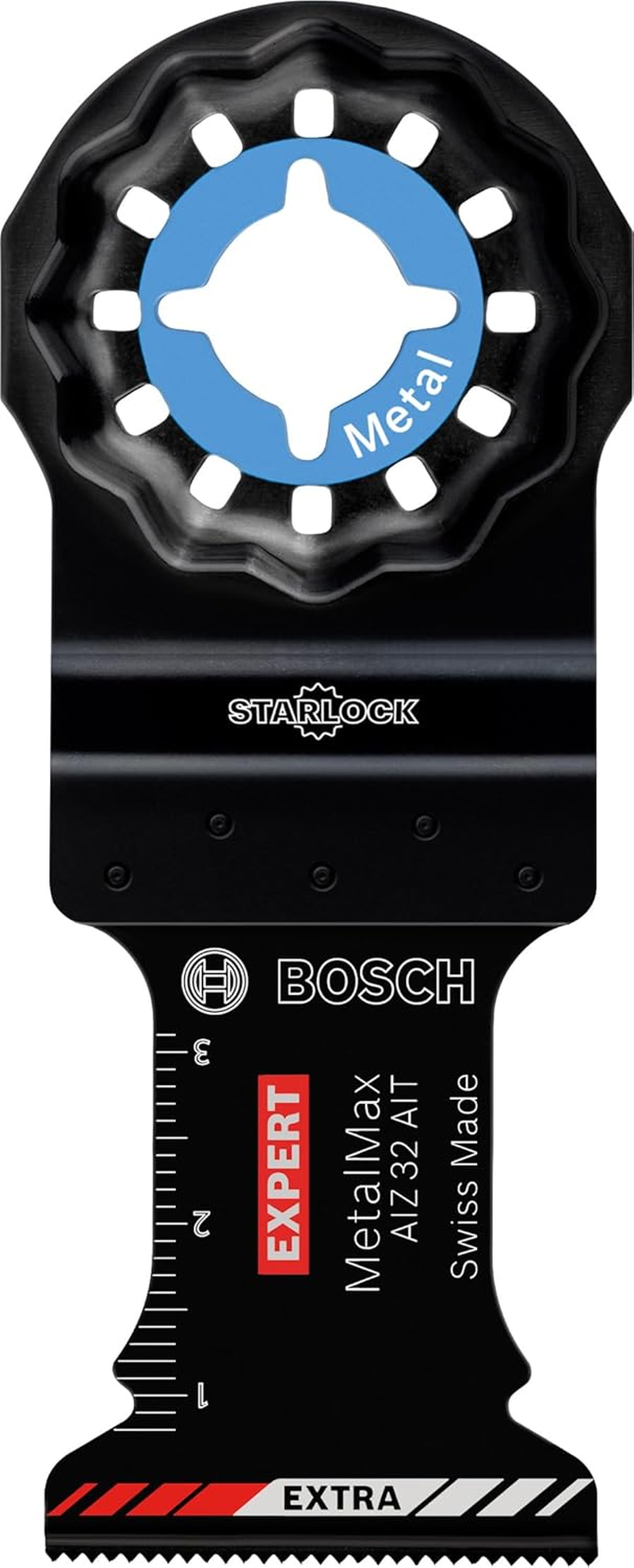 Bosch Accessories Professional 5X Starlock AIZ 32 AB BIM Plunge-Cutting Multitool Blade (For Stone, Drywall, Non-Ferrous Metal, Aluminium, 32X50 Mm, Accessories for Starlock Oscillating Multitool) image number 2