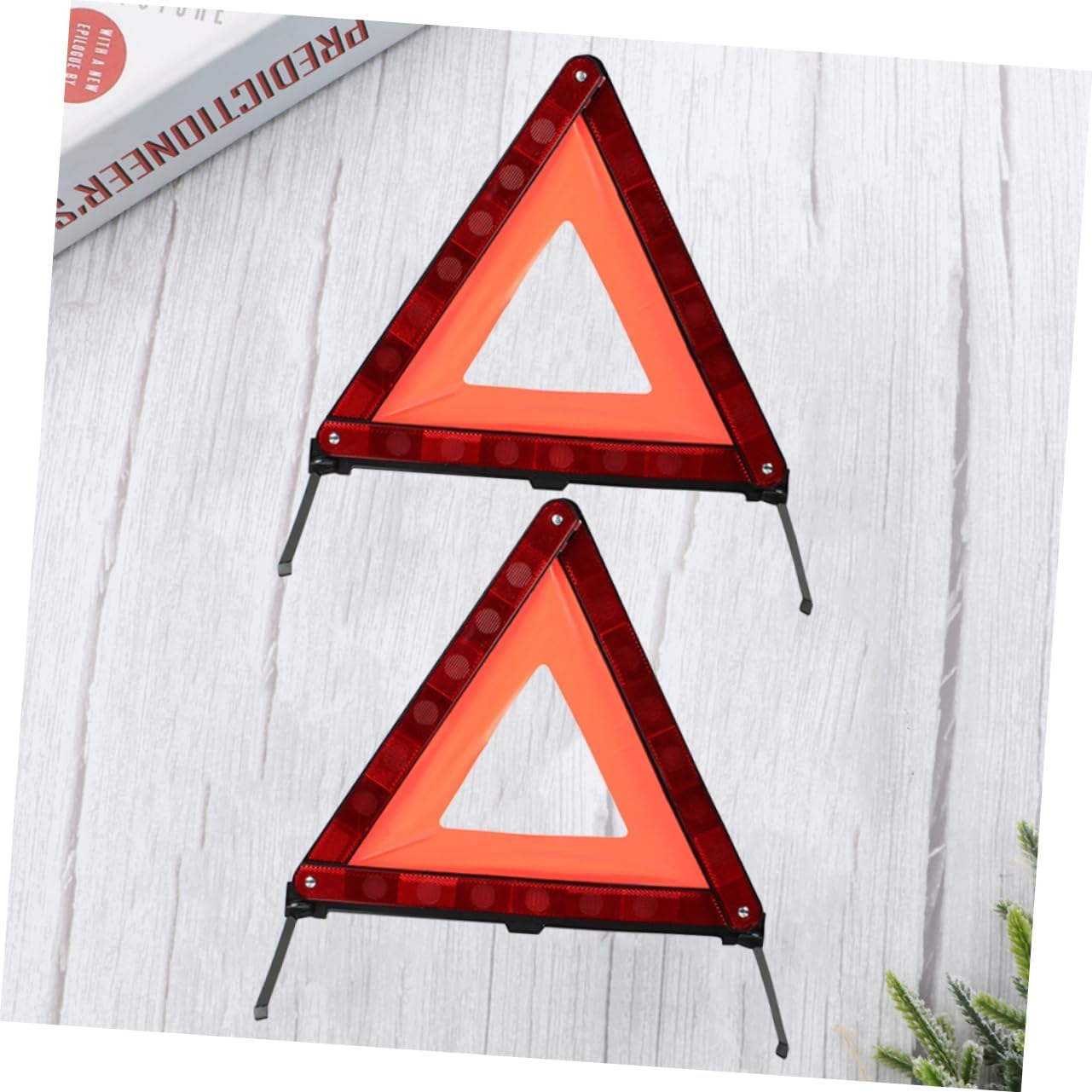2Pcs Triangle Roadside Kit Safety Triangle Warning Sign Car Emergency Kit image number 4