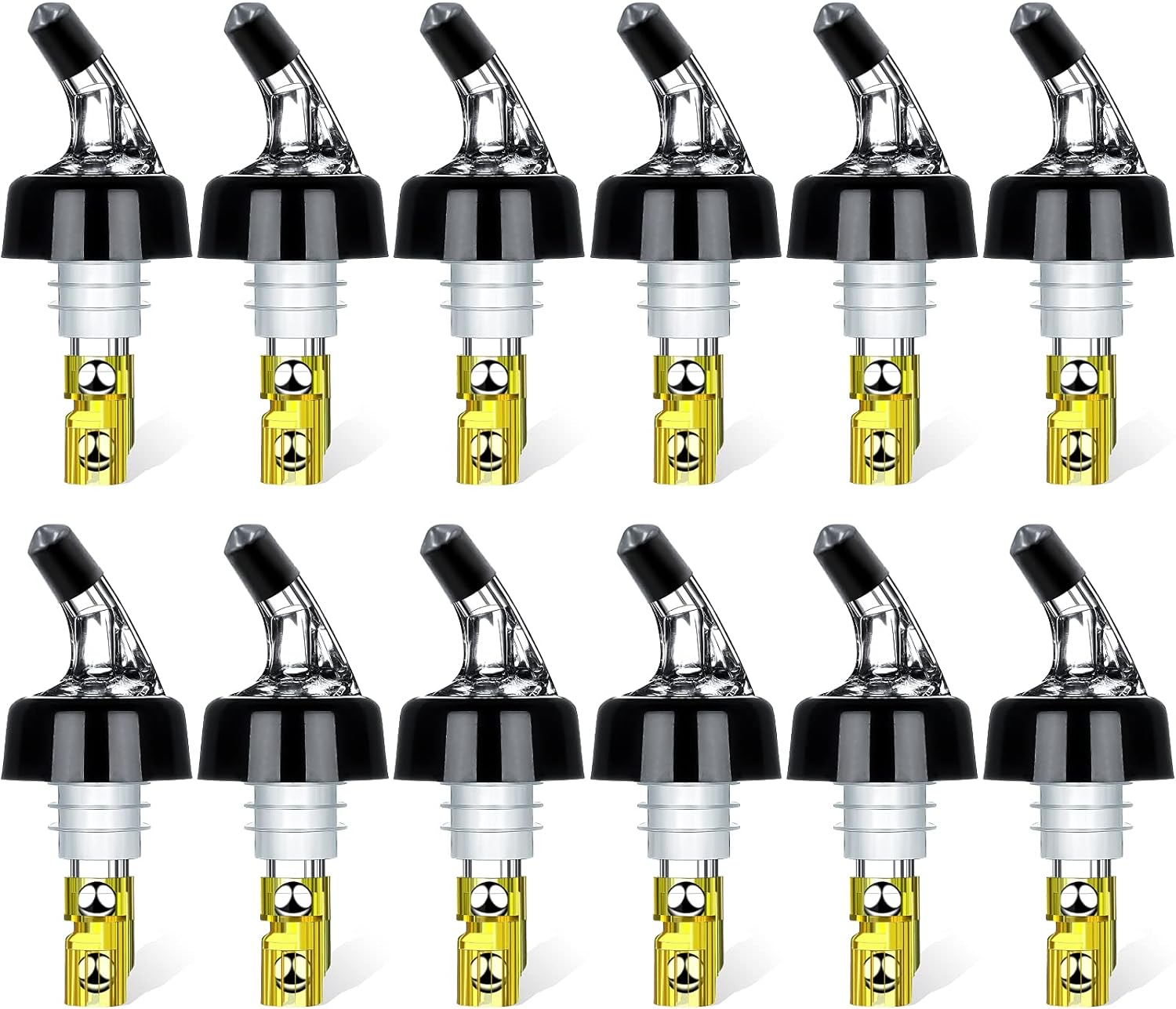 Automatic Measured Bottle Pourer - Quick Shot Spirit Measure Pourer Drinks Wine Cocktail Dispenser Home Bar Tools - 1Oz/30Ml (24 Pack)