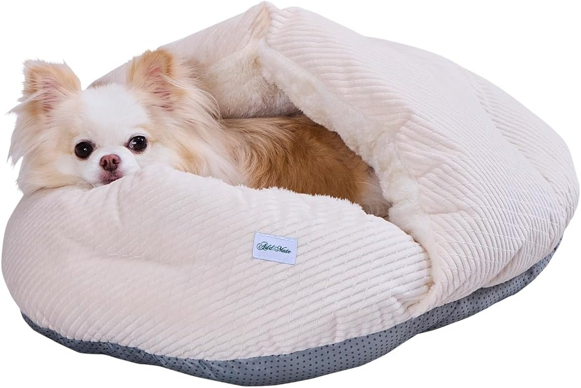 ADD. Mate Cuna Chin Shell Bed for Dogs and Cats, AWA, Milk Ivory - Milk Ivory image number 2