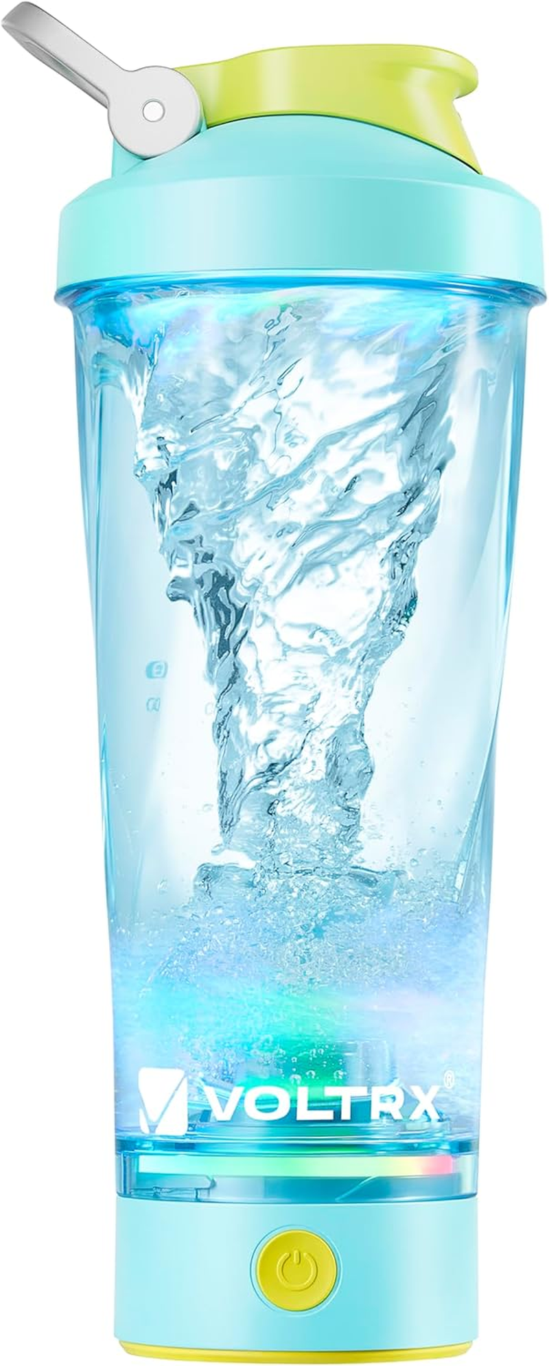 VOLTRX Electric Shaker Bottle- Vortexboost Portable USB C Rechargeable Protein Shake Mixer,Shaker Cups for Protein Shakes and Meal Replacement Shakes,Bpa Free,Waterproof,24 Oz(Power Blue)