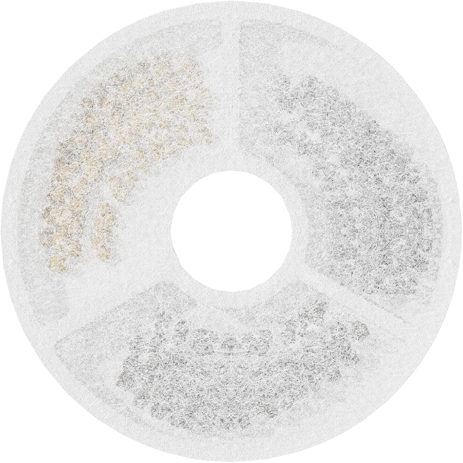 PUPPY KITTY Cat Fountain Filter, Pack of 4 Drinking Fountain Filter, Cat Fountain Filter with Activated Carbon and Resin with Triple Filtration image number 3