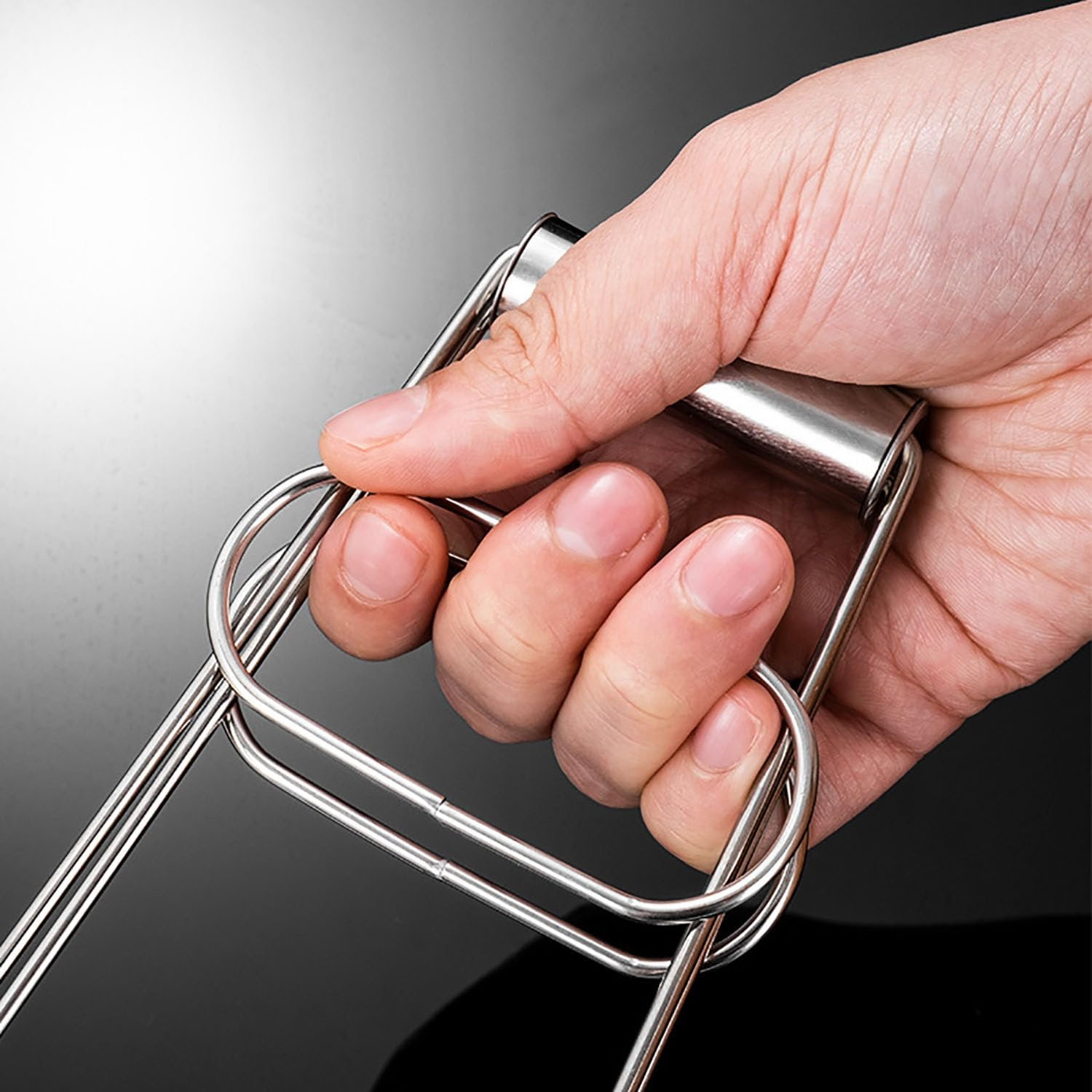 Stainless Steel Hot Plate Bowl Gripper Hot Dish Gripper Clip Foldable Cooking Clip Tool for Kitchen image number 2