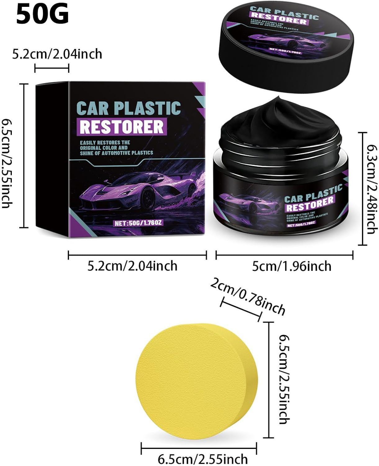 Krujecnt Car Leather Repair Kit,Automotive Restorer Paste,Leather Care Cleaning Paste | for Trailer Truck Sedan Pickup Motorcycles Headliners Floor Mats Dashboards Sofas Furniture Shoes Boots image number 4