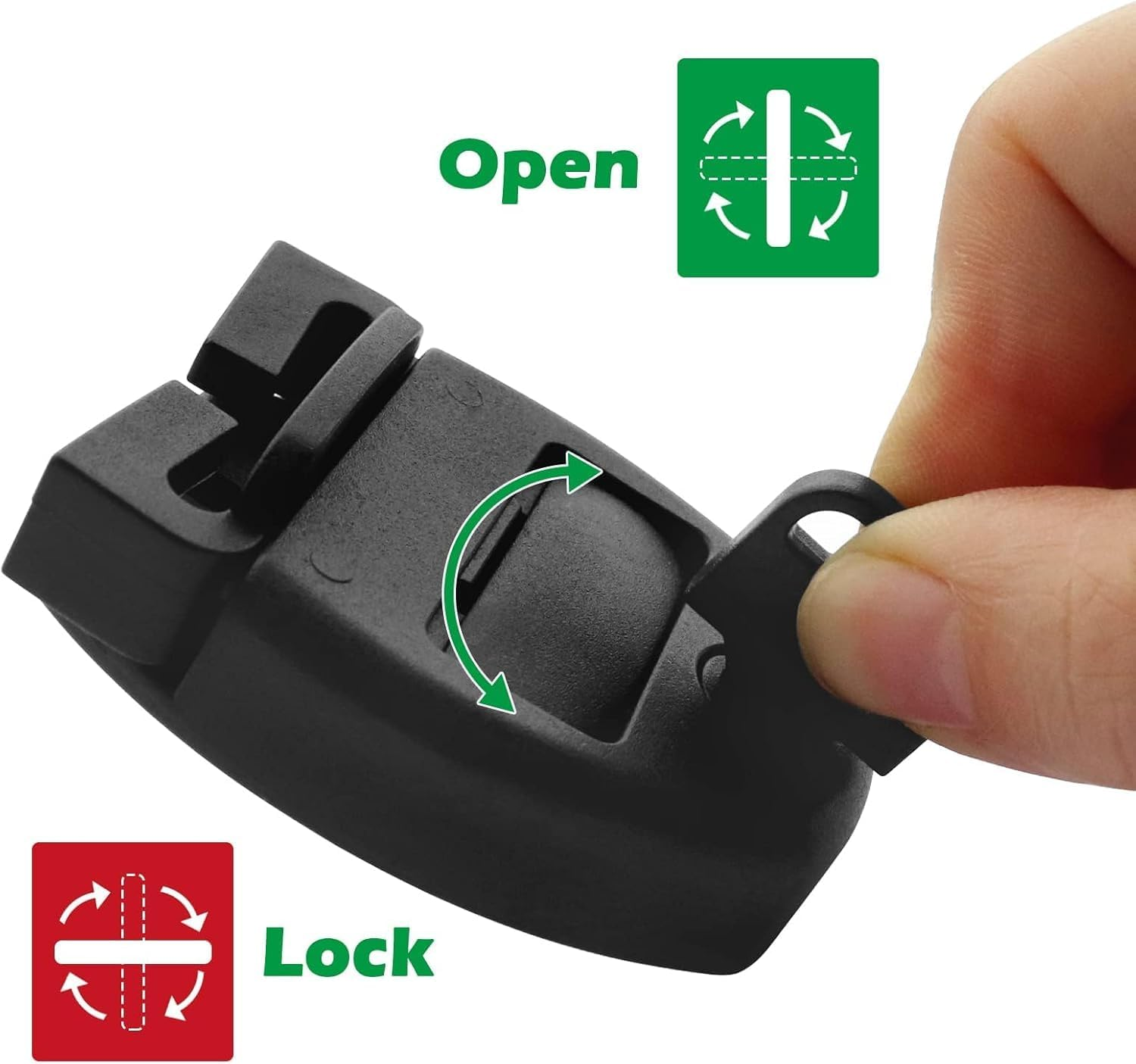 4 Piece Set Hot Tub Cover Latch Repair Kit with Key and Screws, Hot Tub Cover Latch Repair Kit with Key and Screws, Plastic Hot Tub Cover Clips Replacement Latch Repair Kit