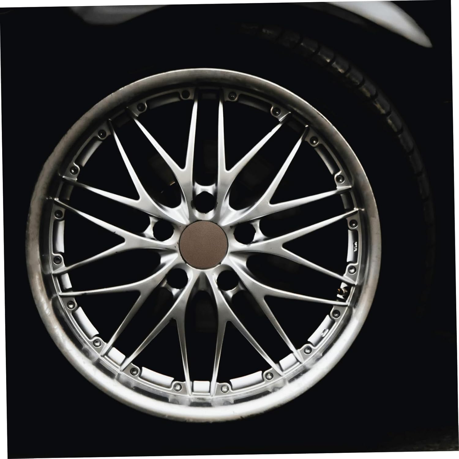 Iplusmile 4Pcs Car Wheel Hub Central Caps Automotive Tire Accessories Easy Installation Compatible Multiple Brands Sleek Design Lightweight for Hub Protection image number 4