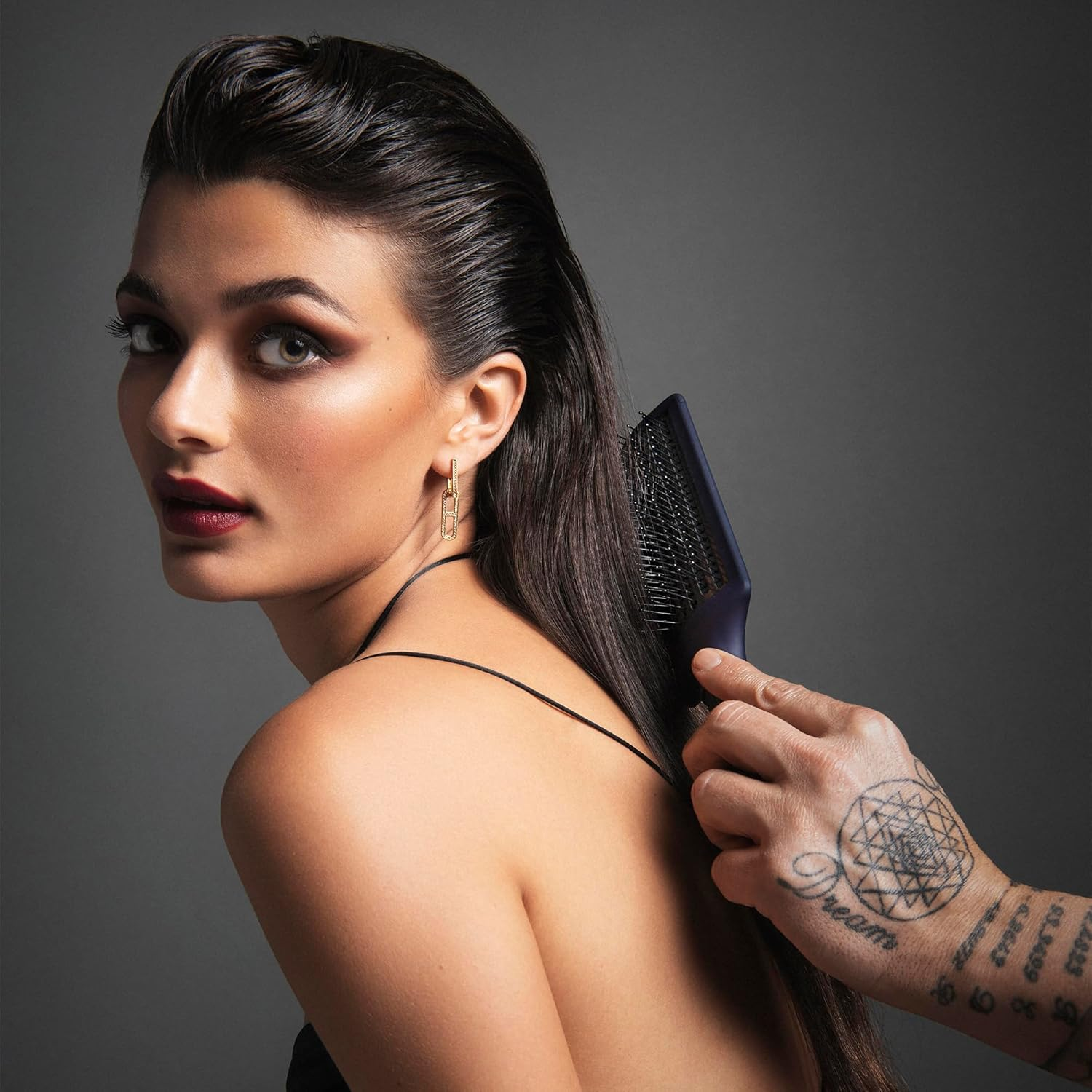 Fromm Intuition Hot Paddle Thermal Ceramic Straightening Hair Brush image number 6