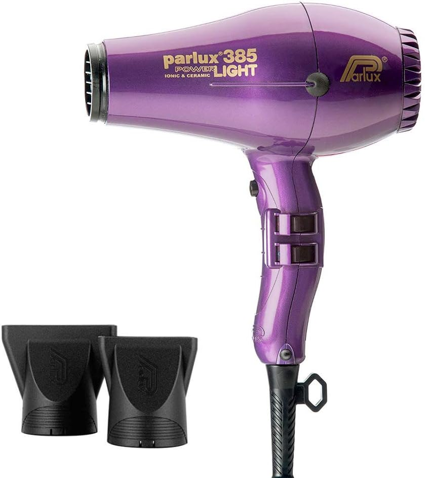 Parlux 385 Powerlight Ceramic & Ionic 2150W Hair Dryer - Black image number 3
