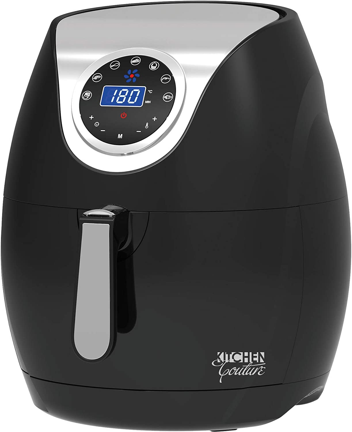 Kitchen Couture Air Fryer 7 Litre | LED Display | 7 Preset Modes | Temperature Control up to 200 Degrees Celsius | Rapid Air Circulation| Black image number 6