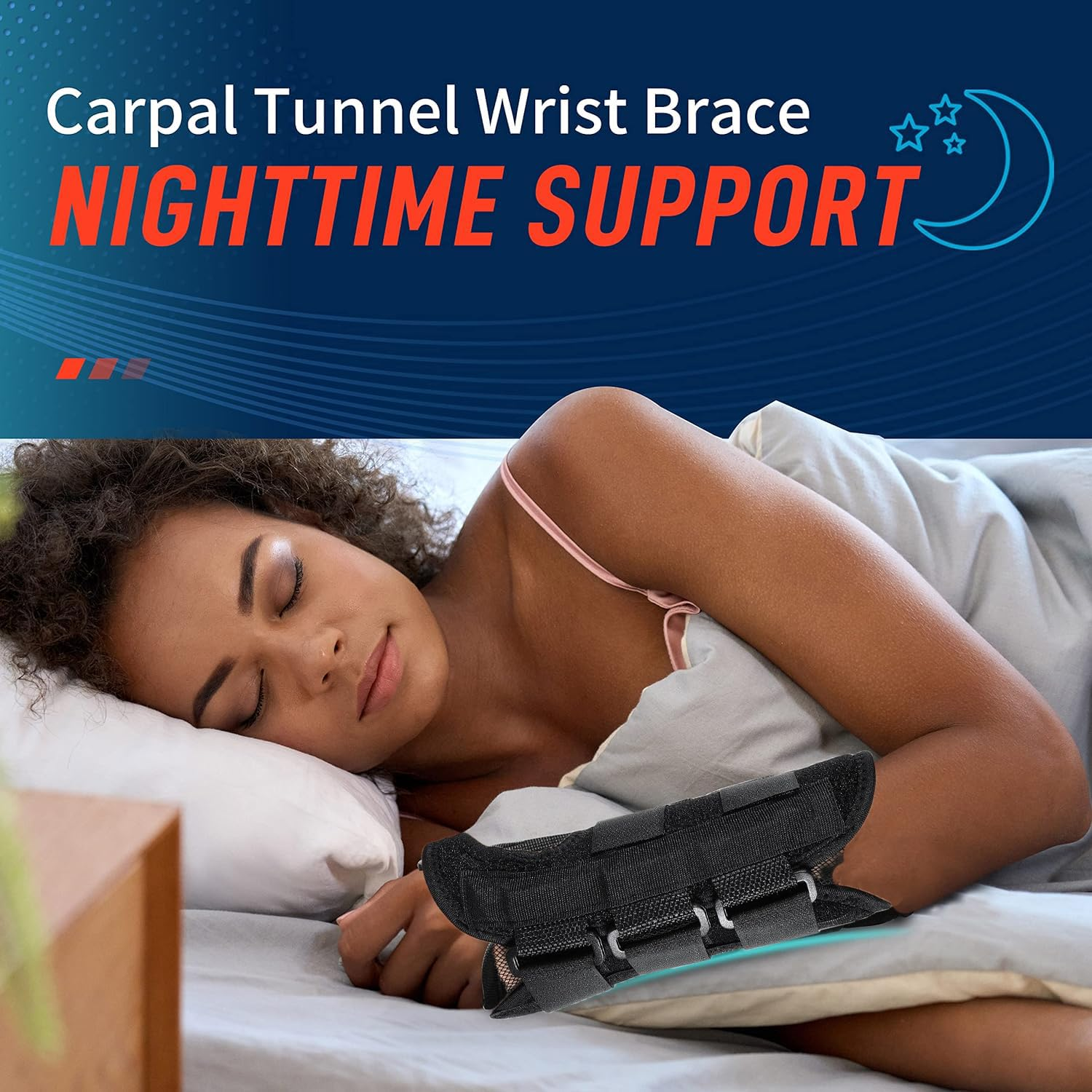 Skeerthy 2 Pieces Adjustable Wrist Brace & Thumb Spica Splint, for De Quervain'S Tenosynovitis, Tendonitis, Carpal Tunnel & Arthritis Wrist Support Thumb Splint (Right Hand - Medium)