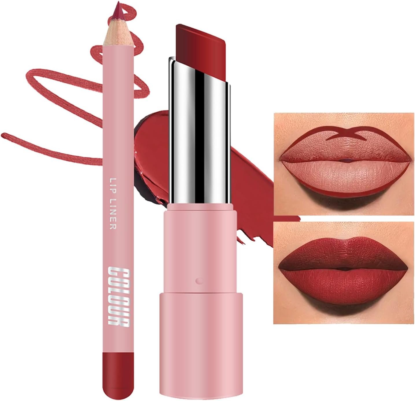 Colored Lip Balm,Waterproof Moisturizing Lipstick - Nourishing Plumping Non-Sticky Matte Lipstick for Youth Friend Women Winter Cold Weather Night Repair image number 4