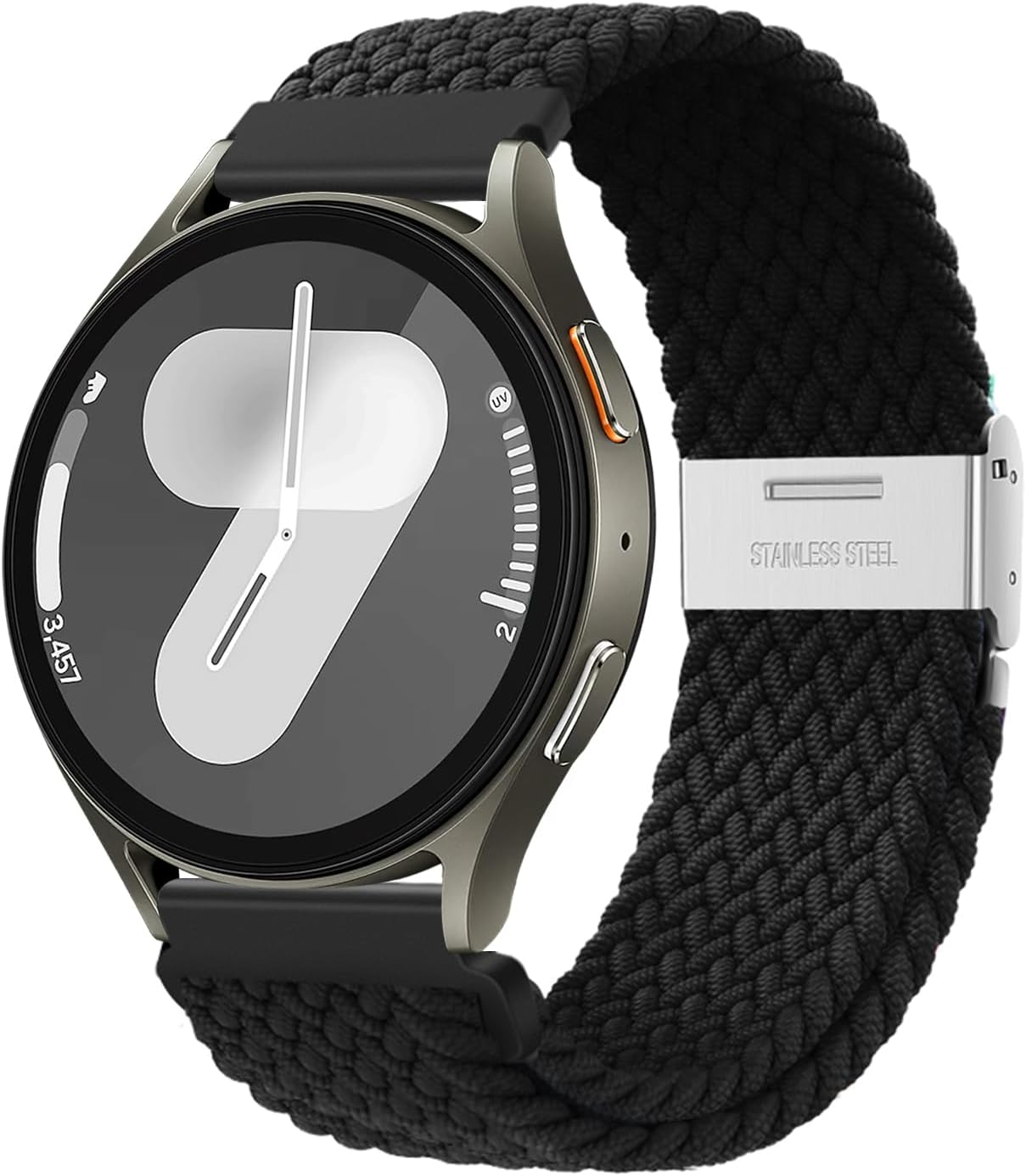 XMUXI 20Mm Braided Watch Straps Compatible with Samsung Galaxy Watch 7 Watch 6 Classic Strap 43Mm 47Mm/Galaxy Watch 5 Pro Watch 4 Nylon Solo Loop Replacement Watch Band Amazfi GTS Vivoactive 3 Venu Sq 2(No Watch)