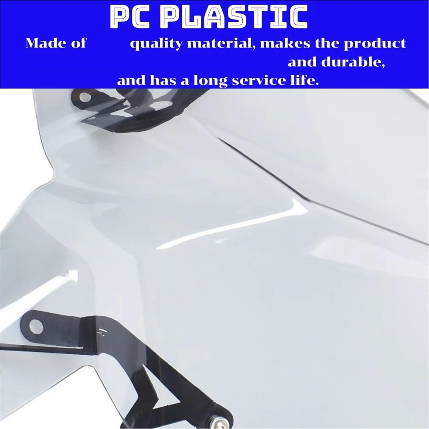 Motorcycle Windshield Windscreen Compatible for KTM Duke 390 2017-2023 Duke390 Front Wind Shield Screen Air Deflectors Bracket Accessories(Clear)