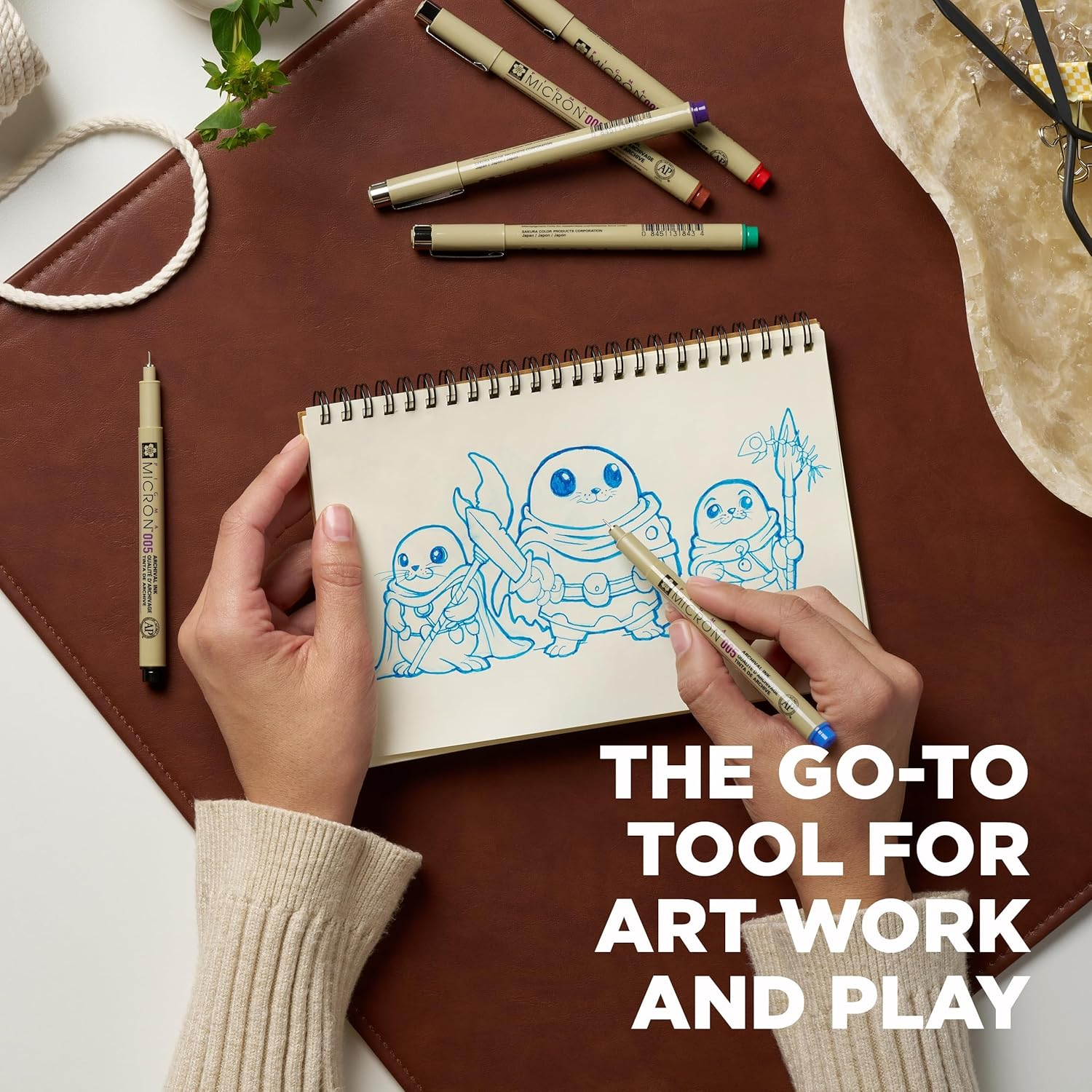 Sakura Pigma Micron 005 8 Color Set Water Based Pigment for Illustration image number 5