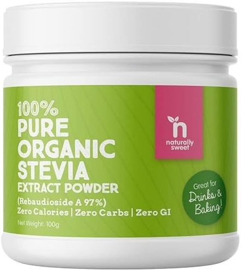 Naturally Sweet Stevia Organic Reba97 Extract Powder 100 G image number 1