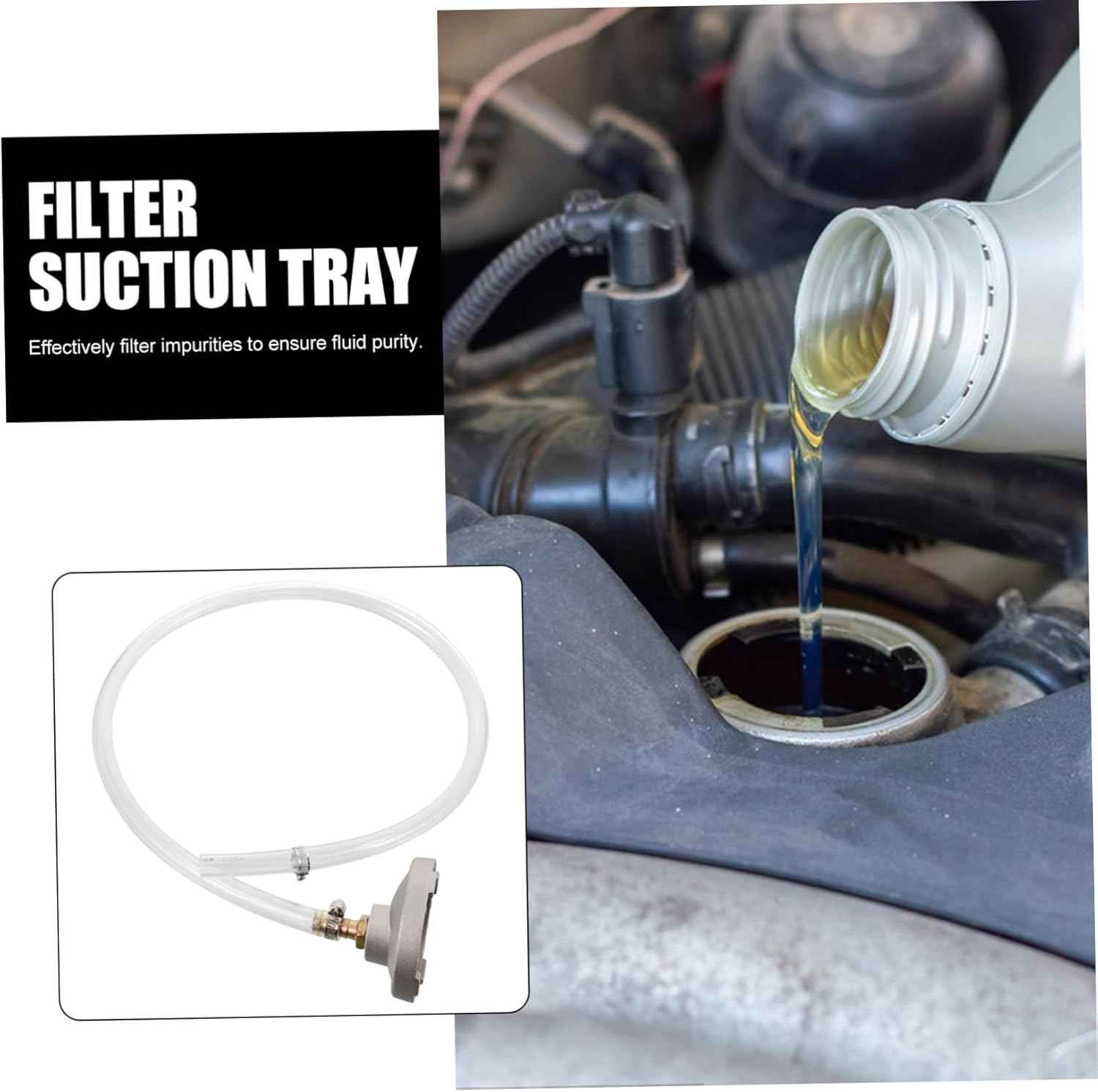 Diaphragm Pump Filter Hose for Industrial Debris Removal One-Way Suction Hose with Stainless Steel and Aluminum Alloy Easy to Install Efficient Filtration Tool image number 2