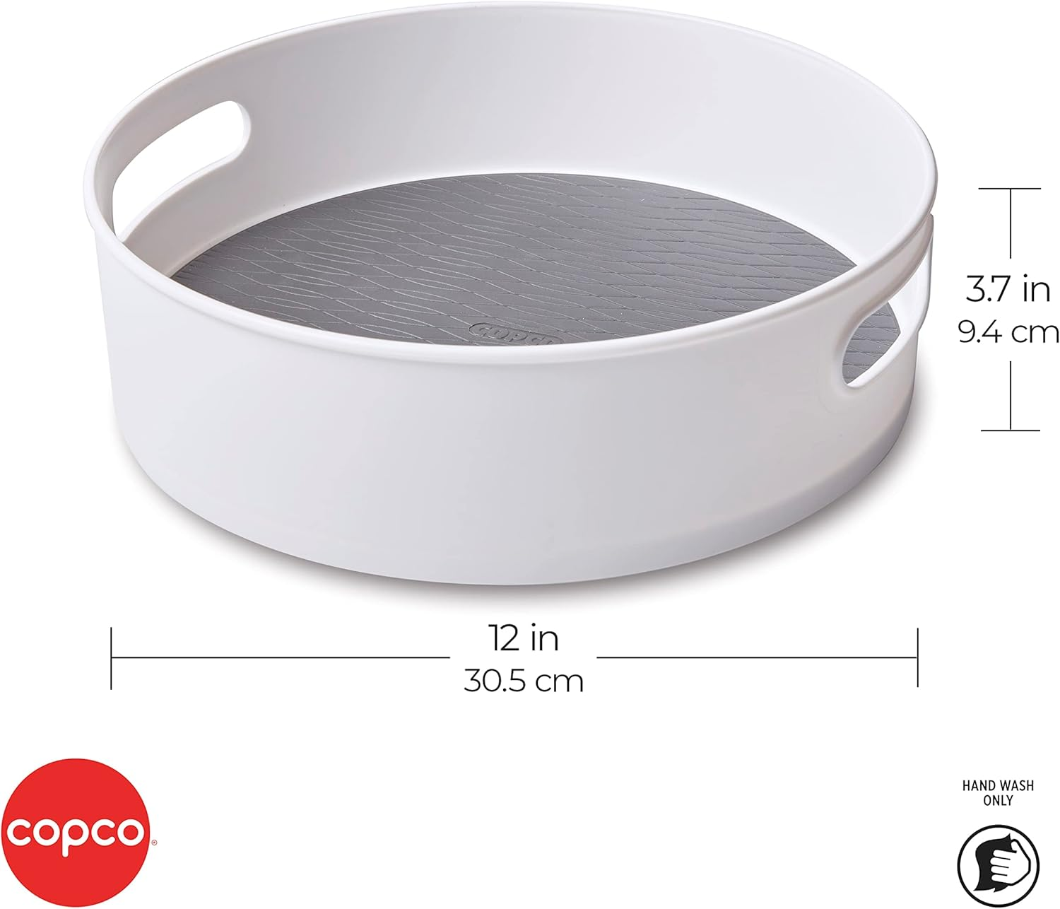 Copco Non-Skid Storage Turntable, 12-Inch, Gray image number 3