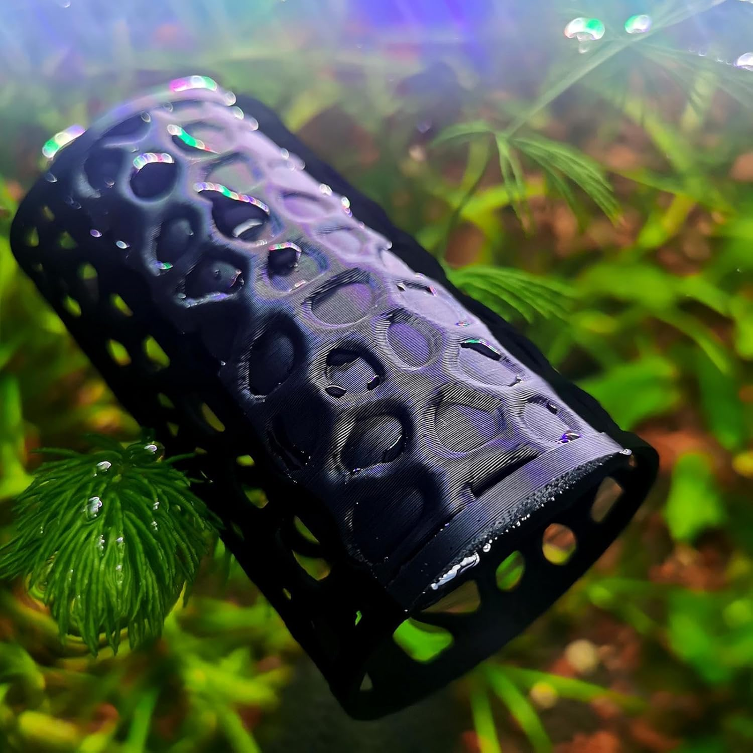 Betta Hammock,3D Printed Floating Tube Tunnel - Betta Fish Tank Decorations | for Saltwater Tank Aquatic Habitat Turtle Shrimp Freshwater image number 1