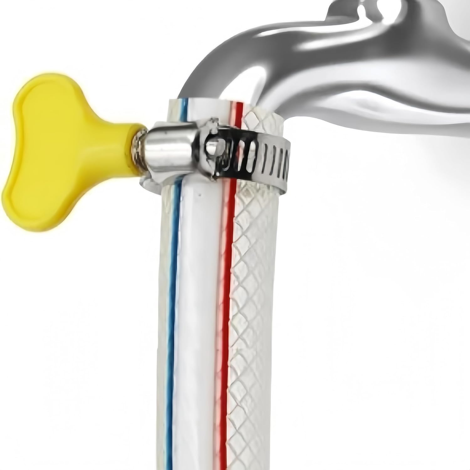 Adjustable Hose Clips Stainless Steel Hose Clamps Clip,Stainless Steel Worm Gear Hose Clamps(8 Pcs) image number 5