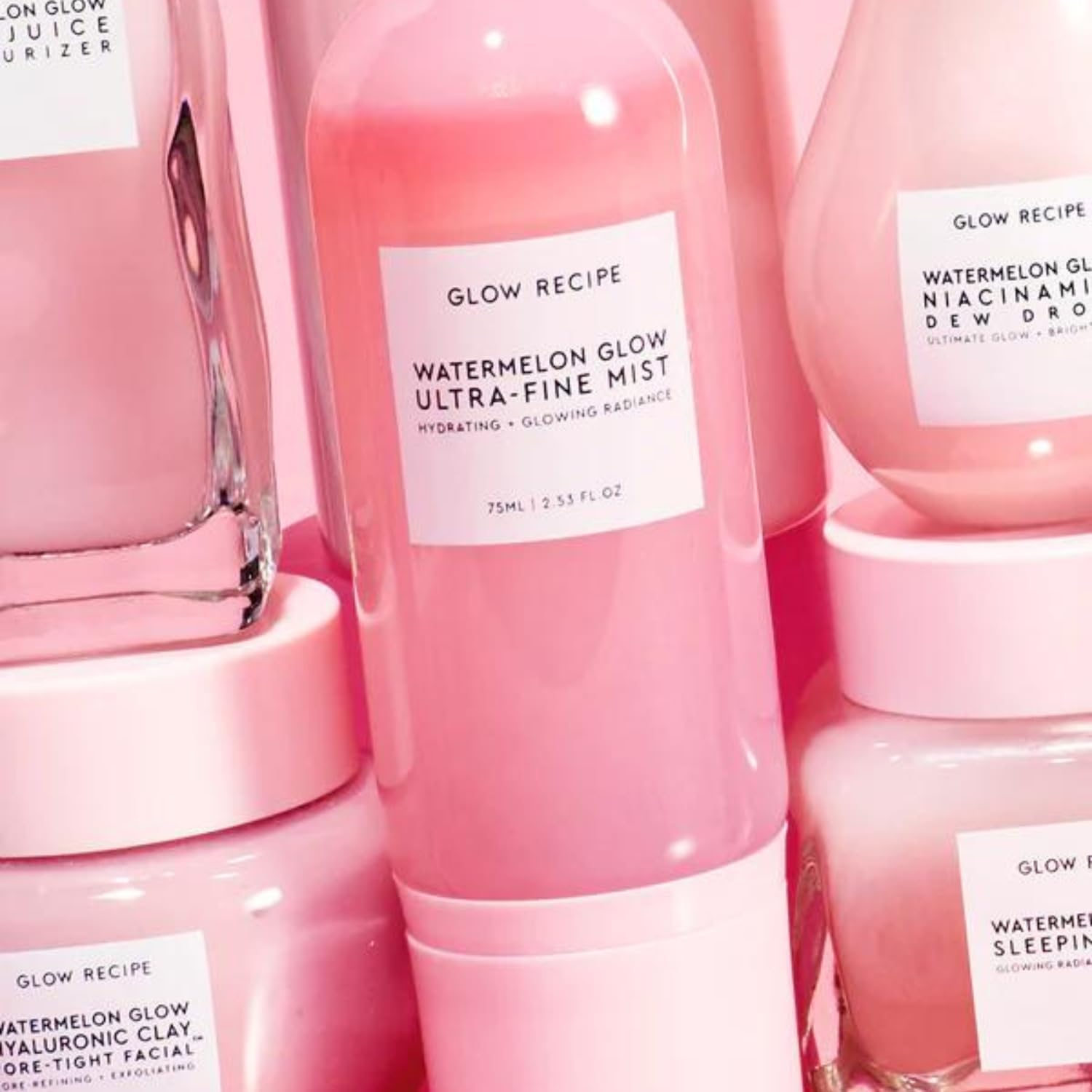 Glow Recipe Ultra-Fine Mist - Face Micro with Hydrating Hyaluronic Acid, Exfoliating AHA + Amino Acid-Rich Watermelon Extract - Cruelty-Free + Vegan Skincare (75 Ml / 2.5 Fl Oz) image number 2