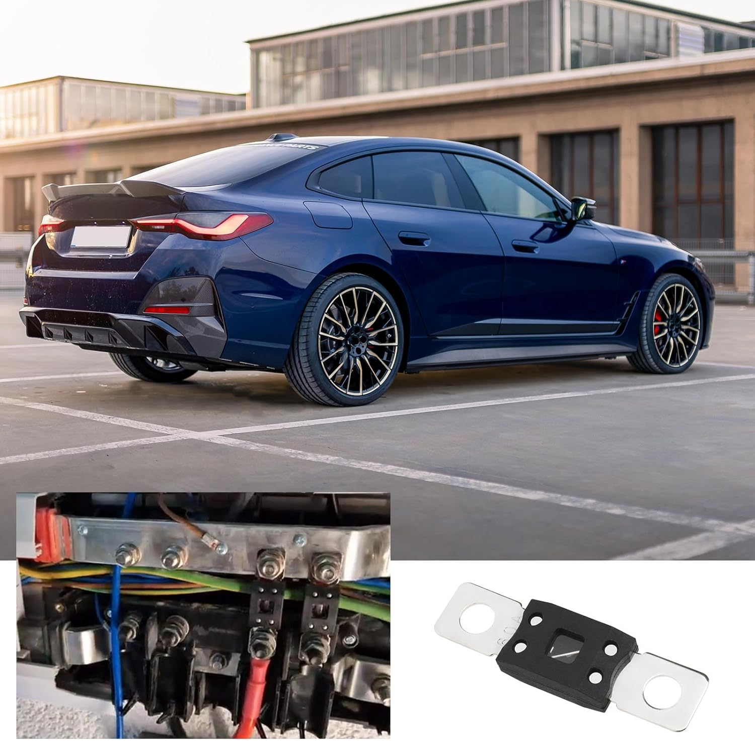 Create Idea 5Pcs Mega 60A High Current Car Fuses Bolt-On Design Copper Alloy Car Safety for Cars Trucks Construction Vehicles Agricultural Machinery Buses and Caravans