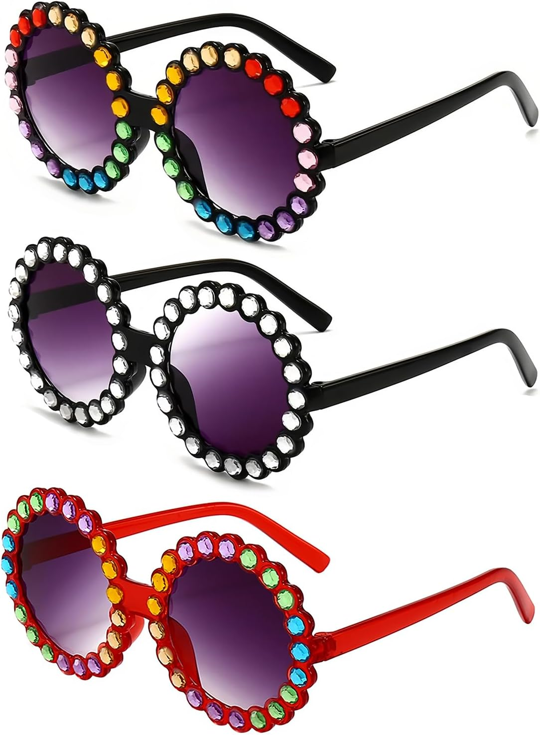 Kids Sunglasses for Girls Boys Age 2-9 Beach Birthday Party - A-Blue image number 4