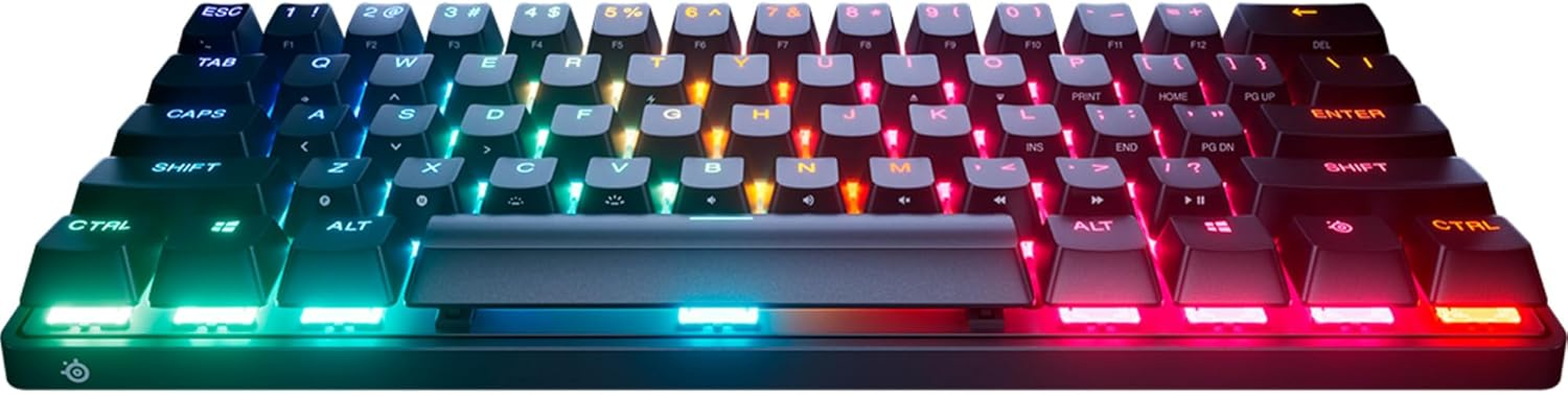 Steelseries Apex Pro Mini Gen 3 with Omnipoint 3.0 Hypermagnetic Switch - Adjustable Actuation - Rapid Trigger - Game Presets - Protection Mode - Rapid Tap/Socd - RGB -PBT Keycaps - DE QWERTZ
