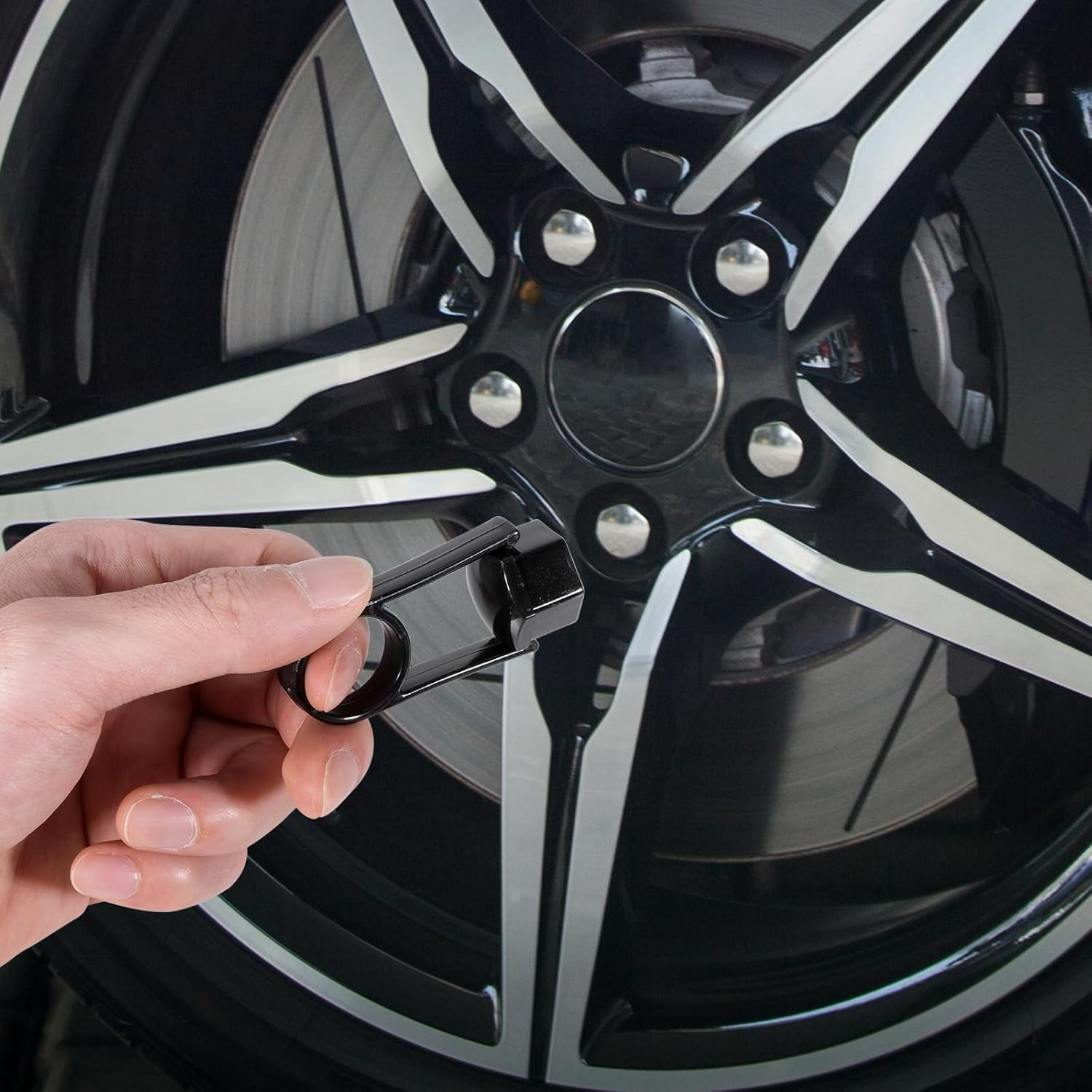 Carehabi 24 Pieces Wheel Nut Caps 17Mm Wheel Bolt Nut Cap Covers Hexagonal Tyre Nut Covers with Removal Tool Kit for Cars (Matte Black) image number 3