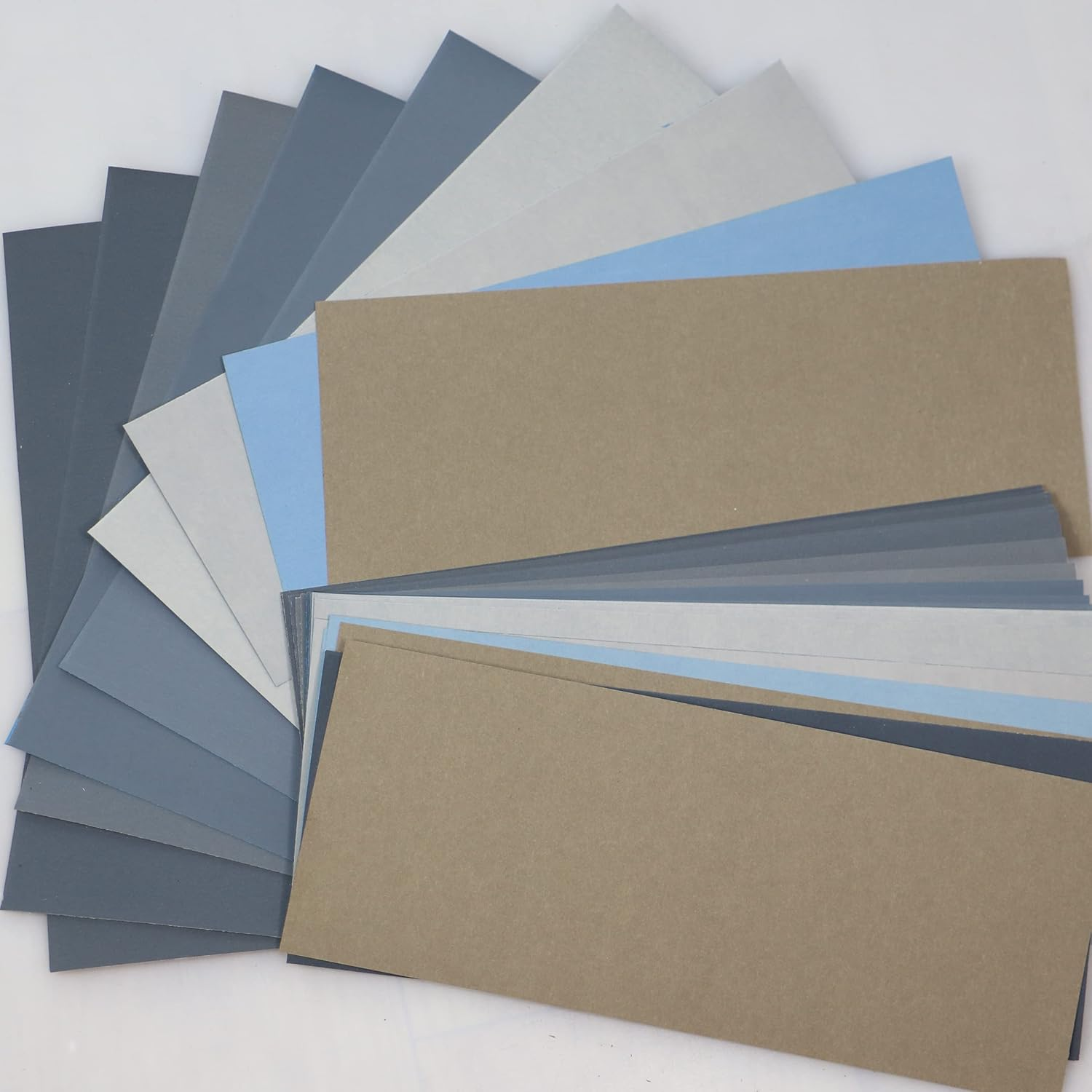 9 X 3.6 Inch 30 PCS #1000-#12000 Wet Dry Sanding Sheet Paper 1000/1200/1500/2000/2500/3000/5000/7000/8000/12000 Grit Each 3PCS for Sanding Polishing (30 PCS #1000-#12000 Grit) image number 4