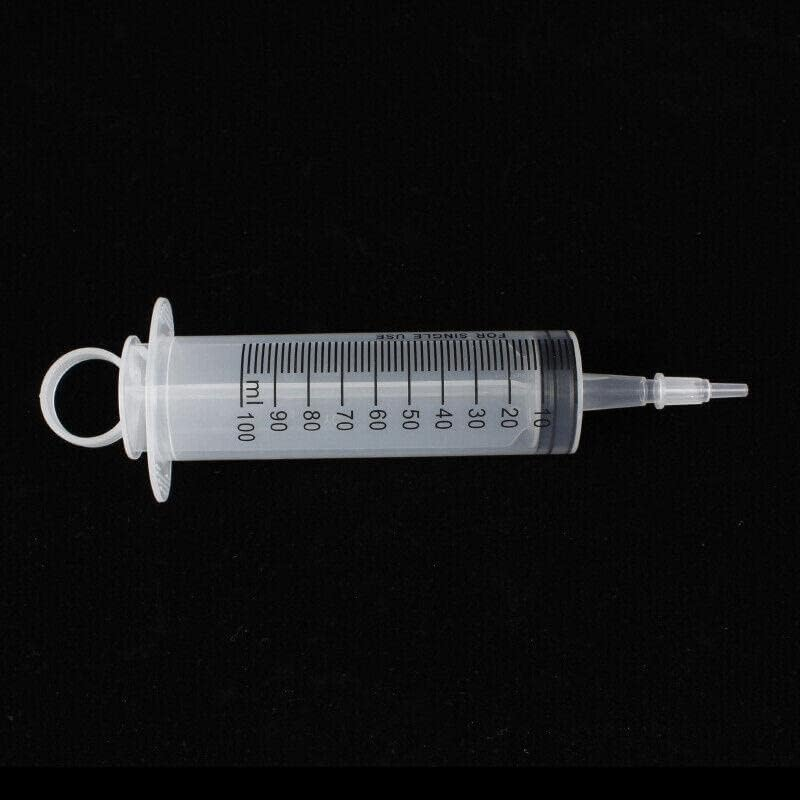 AIMALL 100-200ML Reusable Big Large Plastic Hydroponics Nutrient Measuring Syringe, Ideal for Hydroponics, Pet Feeding, Plant Cultivation image number 5
