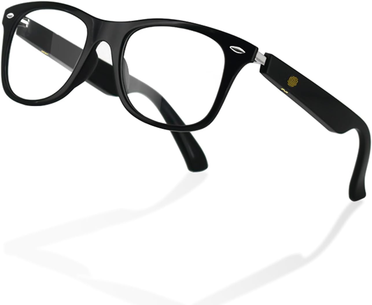 Smart Glasses for Men and Women, Blue Light Filtering Lenses, Audio Glasses with Mic & Speakers, Touch & Voice Assistant Compatible - up to 6 Hrs Battery, Bluetooth Glasses for Office, Driving, Clear,