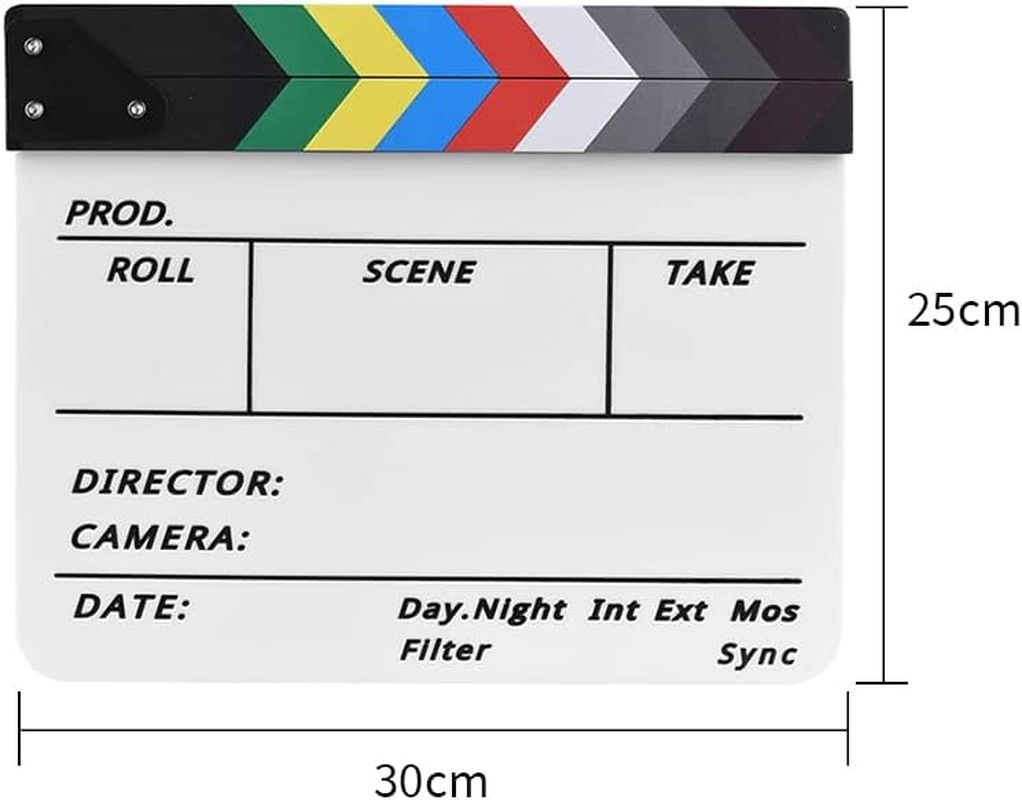 Clapperboard Clapper Board TV Movie Slate Colorful Clapboard Clapper Board Film image number 5
