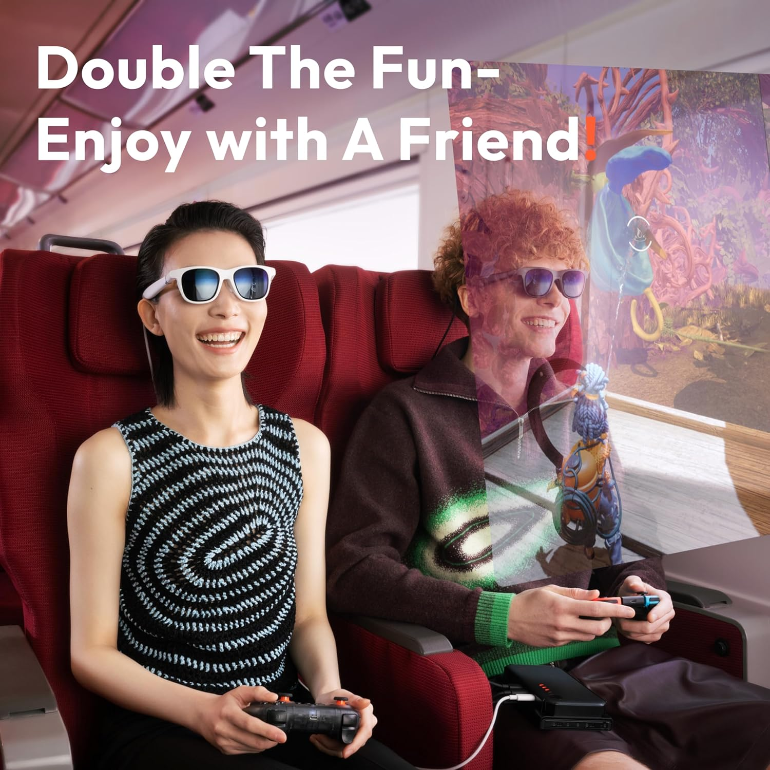 VITURE Pro Mobile Dock Compatible with Playstation, Co-Op Stream & Play, Supports 2D/3D Content, Fits Switch, Handheld Gaming Consoles, Fire TV, HDMI Devices, for USB-C Display & XR/AR Glasses image number 5