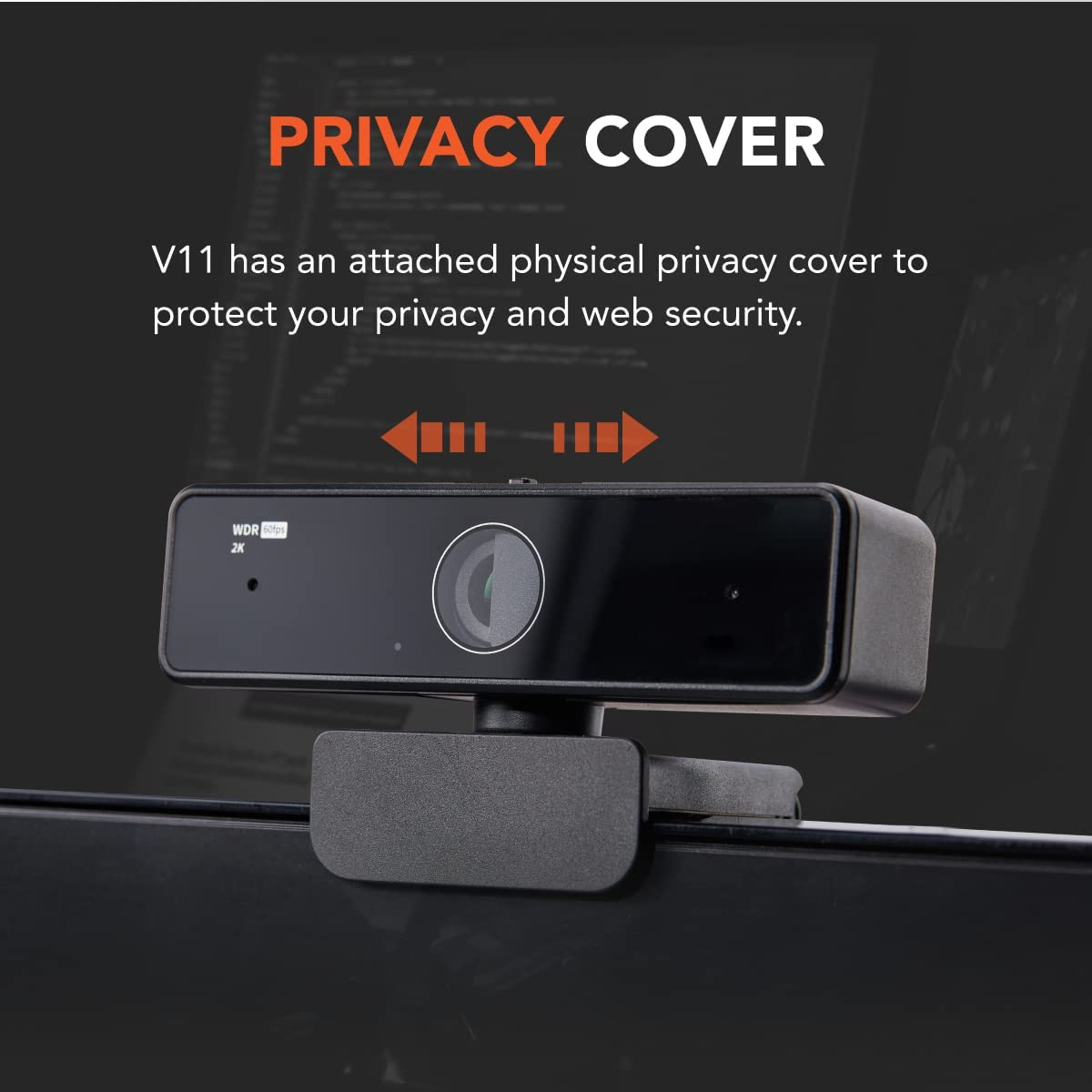 Nuroum 2K Web Camera, Hd1080P/60Fps, USB PC Computer Webcam with Dual Microphone & Privacy Cover, 90&deg;-Wide-Angle Streaming Webcam for Calling, Conferencing,Plug and Play, for Zoom/Skype/Teams/Webex image number 5