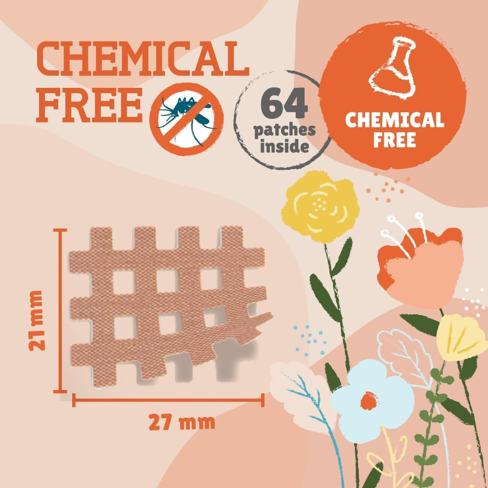 Crosslinq Itch Relief Patch | Drug-Free Natural Itch Relief for the Whole Family | 64 Itch Patches | Insect Bite Patch for Mosquitos, Ticks, Midges, Sandflies | Bite Relief Stickers, Instant Effect image number 6