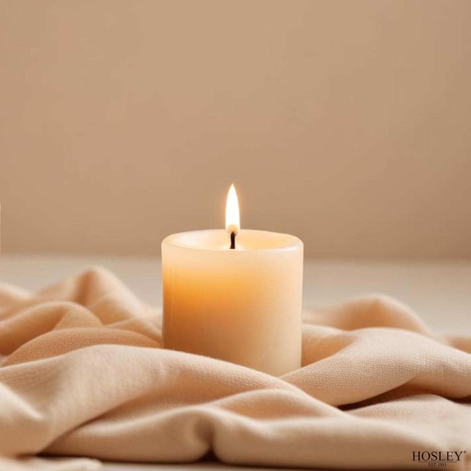 Hosley Set of 72 Unscented Ivory Votive Candles up to 10-Hours. Bulk Buy. Wax Blend. Ideal for Weddings Birthday Aromatherapy Party Candle Gardens. W5 image number 1