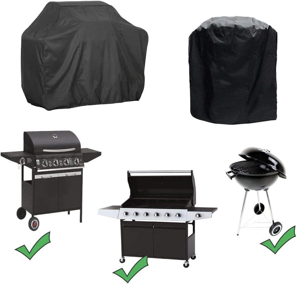BBQ Grill Cover, 75 Inch Waterproof Burner Gas Grill Cover, Patio Barbecue Grill Cover for Char Broil, Windproof & Uv-Resistant, Gas Smoker Cover with Adjustable Drawstring (75X28X46Inch) image number 2